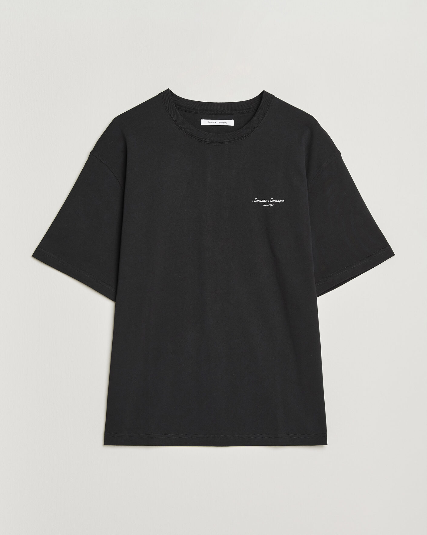 Mies | T-paidat | Samsøe Samsøe | Uni Printed Crew Neck T-Shirt Black Building