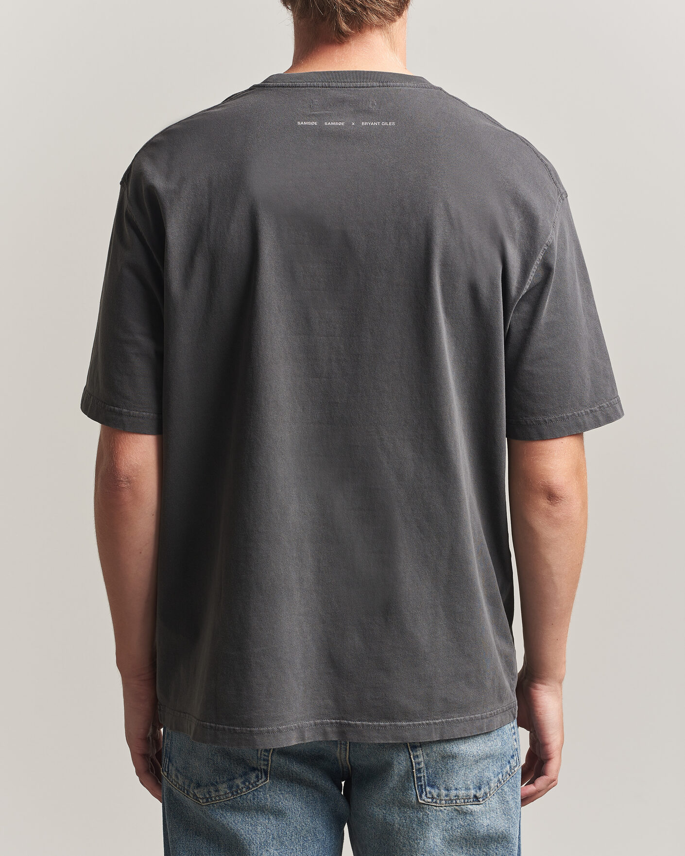 Mies | T-paidat | Samsøe Samsøe | Giles Printed Crew Neck T-Shirt Black Lines