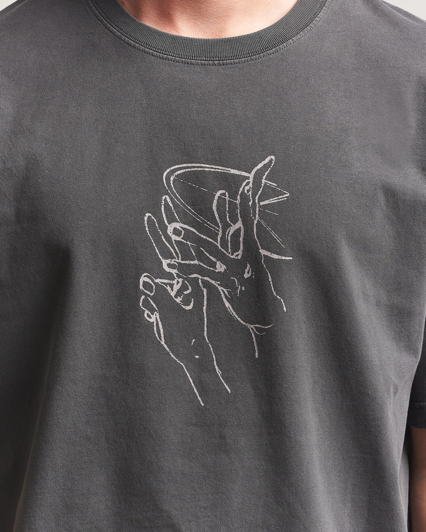 Mies | T-paidat | Samsøe Samsøe | Giles Printed Crew Neck T-Shirt Black Lines