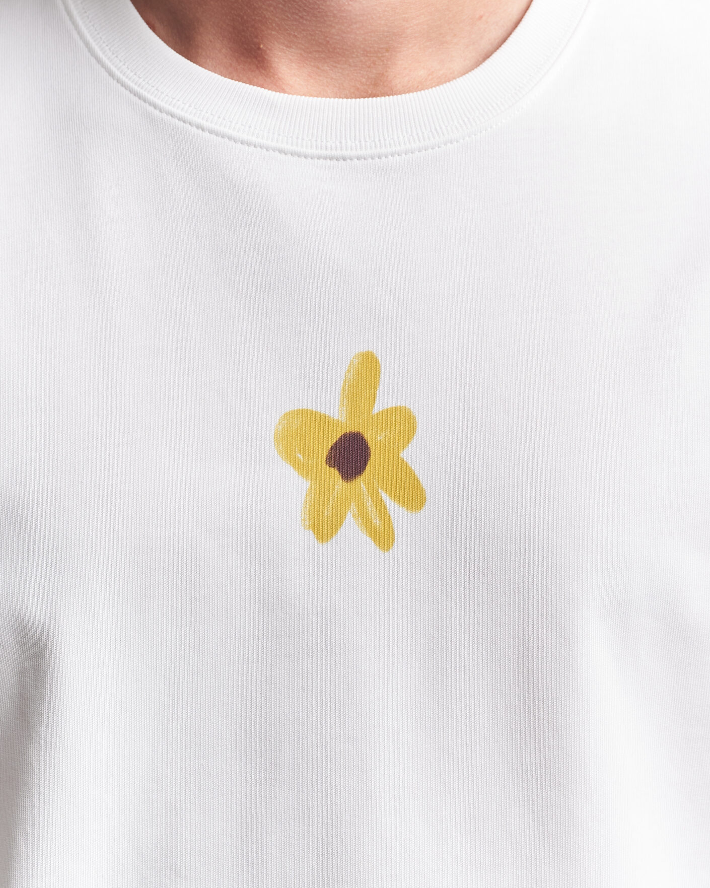 Mies | T-paidat | Samsøe Samsøe | Giles Printed Crew Neck T-Shirt White Flowers