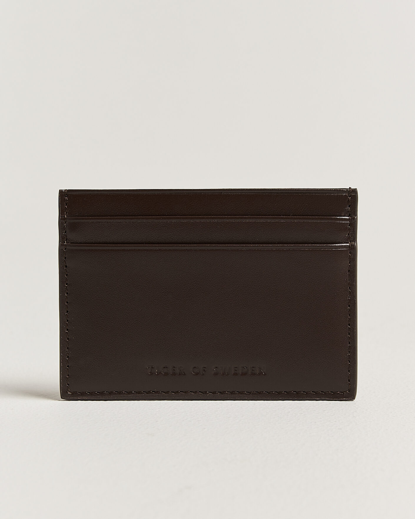 Mies | Lompakot | Tiger of Sweden | Wake Leather Card Holder Dark Brown