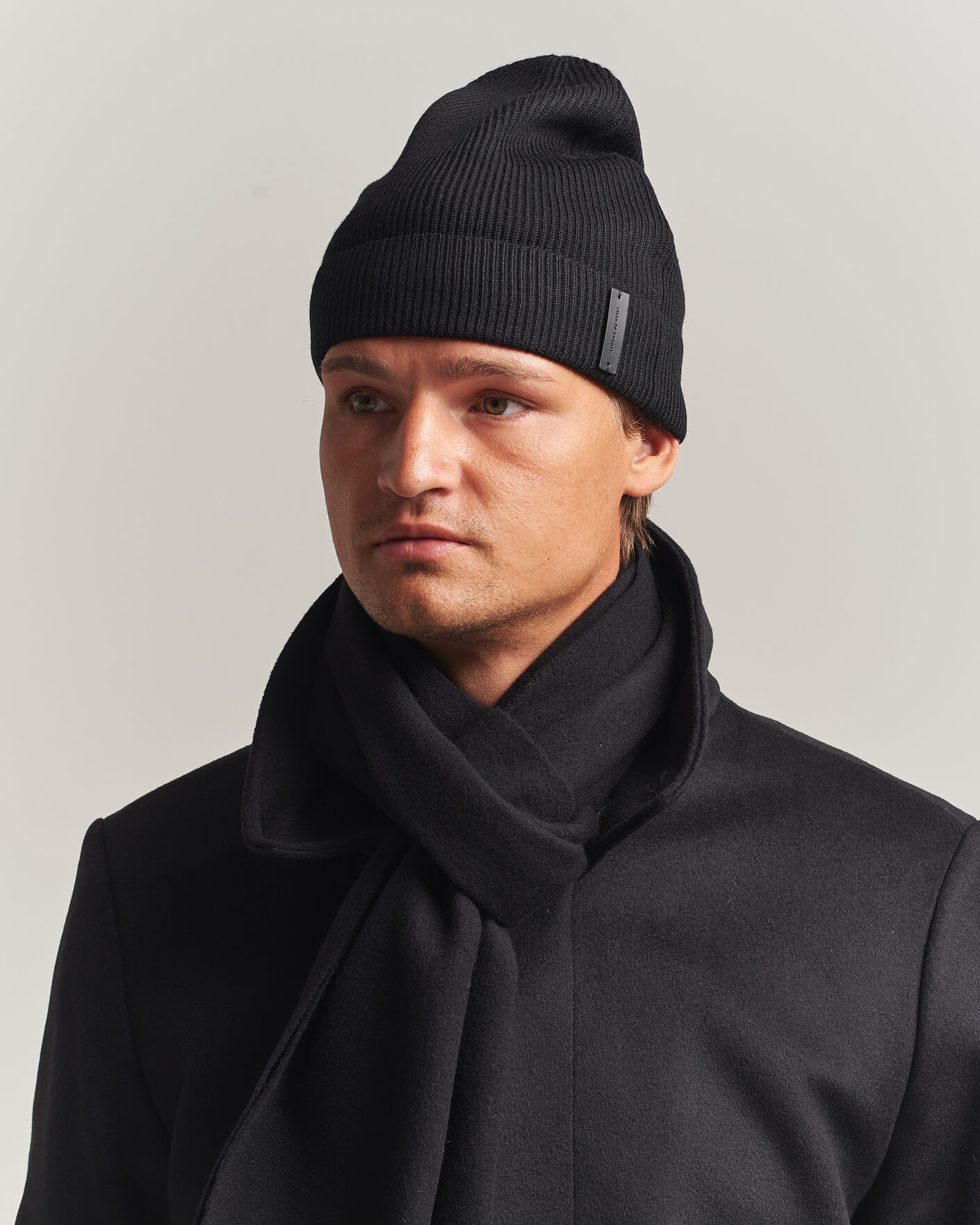 Mies | Pipot | Tiger of Sweden | Caldu Wool Beanie Black