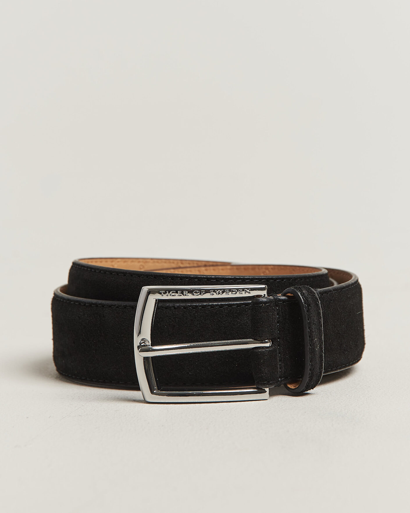 Mies | Vyöt | Tiger of Sweden | Bergstroms Suede Belt Black