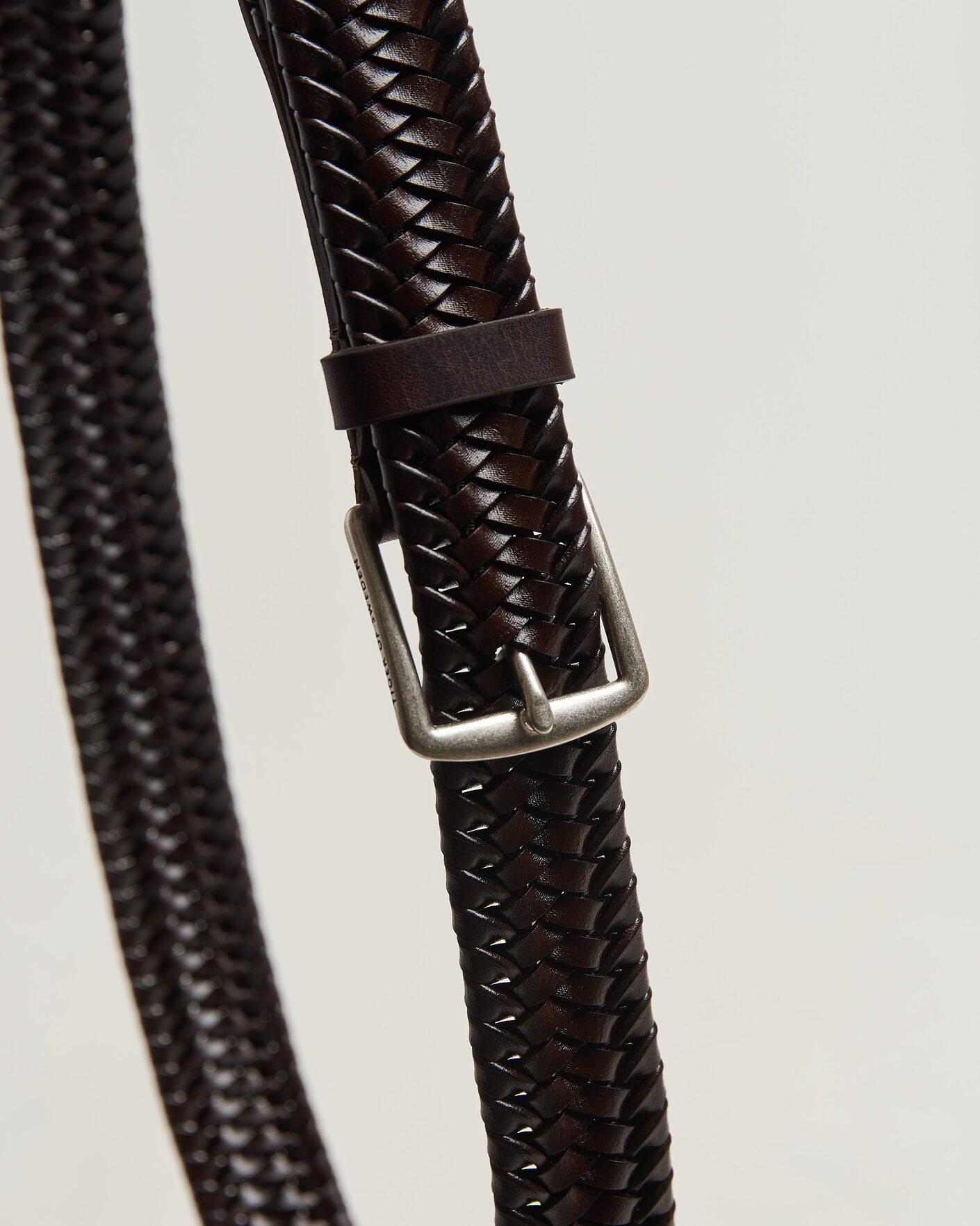 Mies | Vyöt | Tiger of Sweden | Braidant Braided Belt Dark Brown