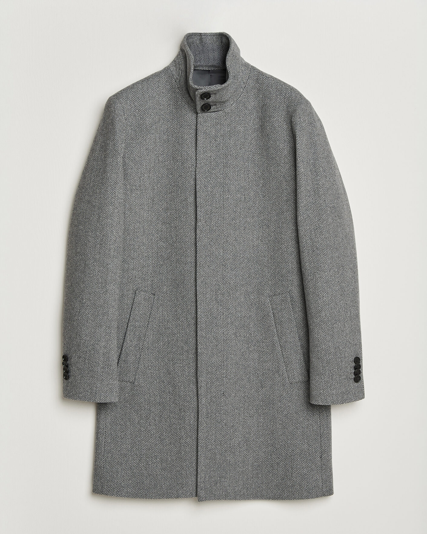 Mies | Takit | Tiger of Sweden | Aleric Wool Herringbone Coat Fogy