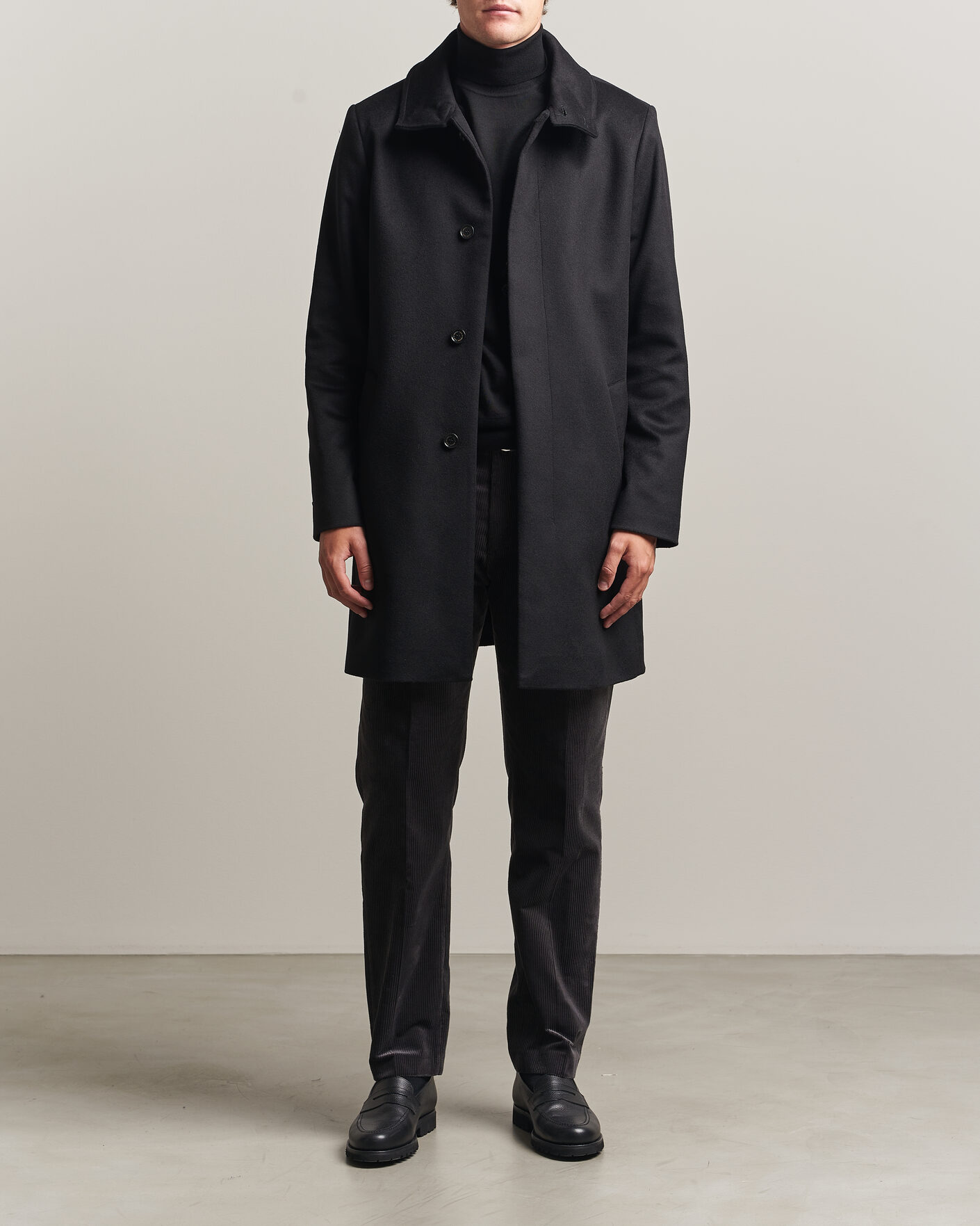 Mies | Takit | Tiger of Sweden | Aleric Wool/Cashmere Coat Black