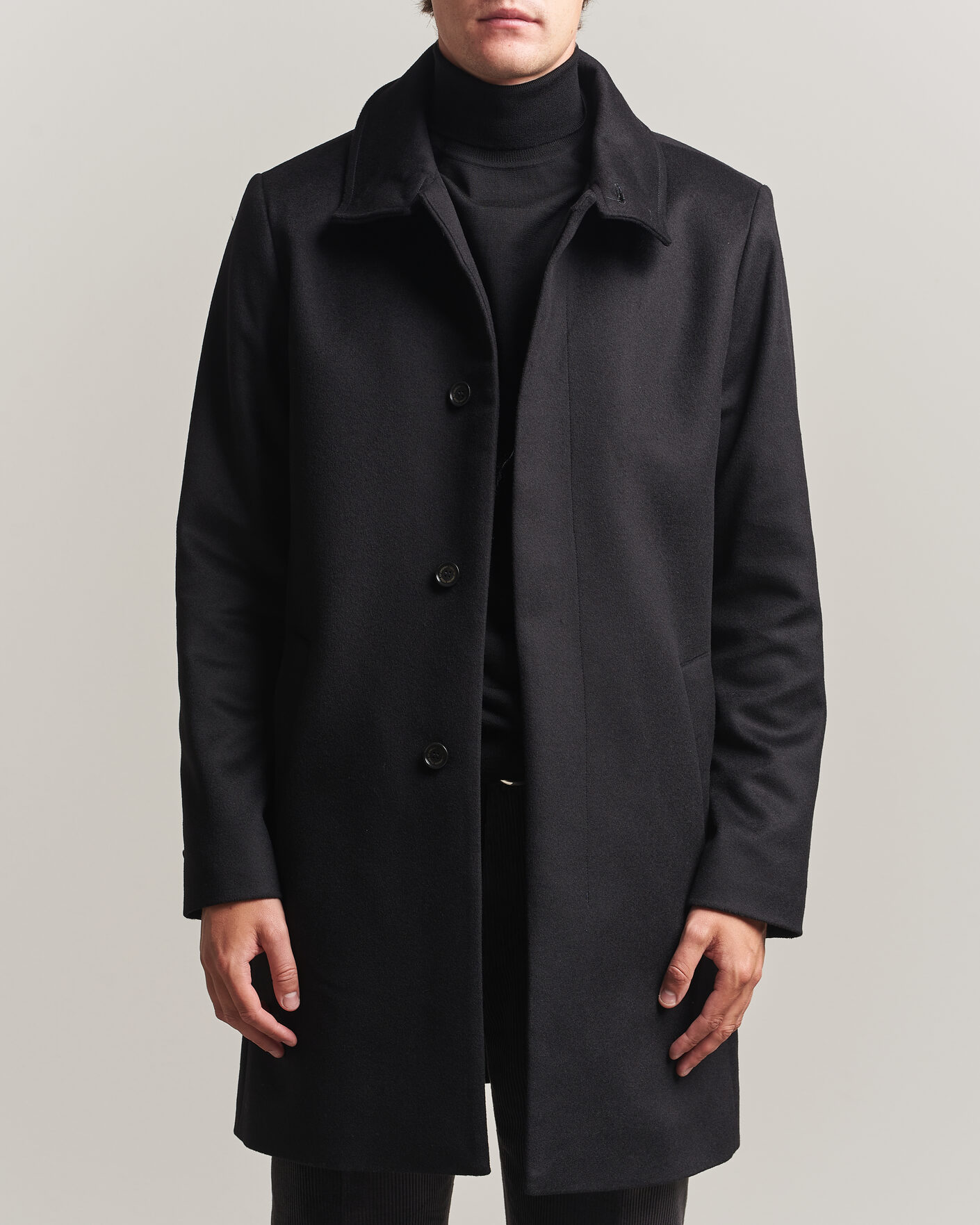 Mies | Takit | Tiger of Sweden | Aleric Wool/Cashmere Coat Black