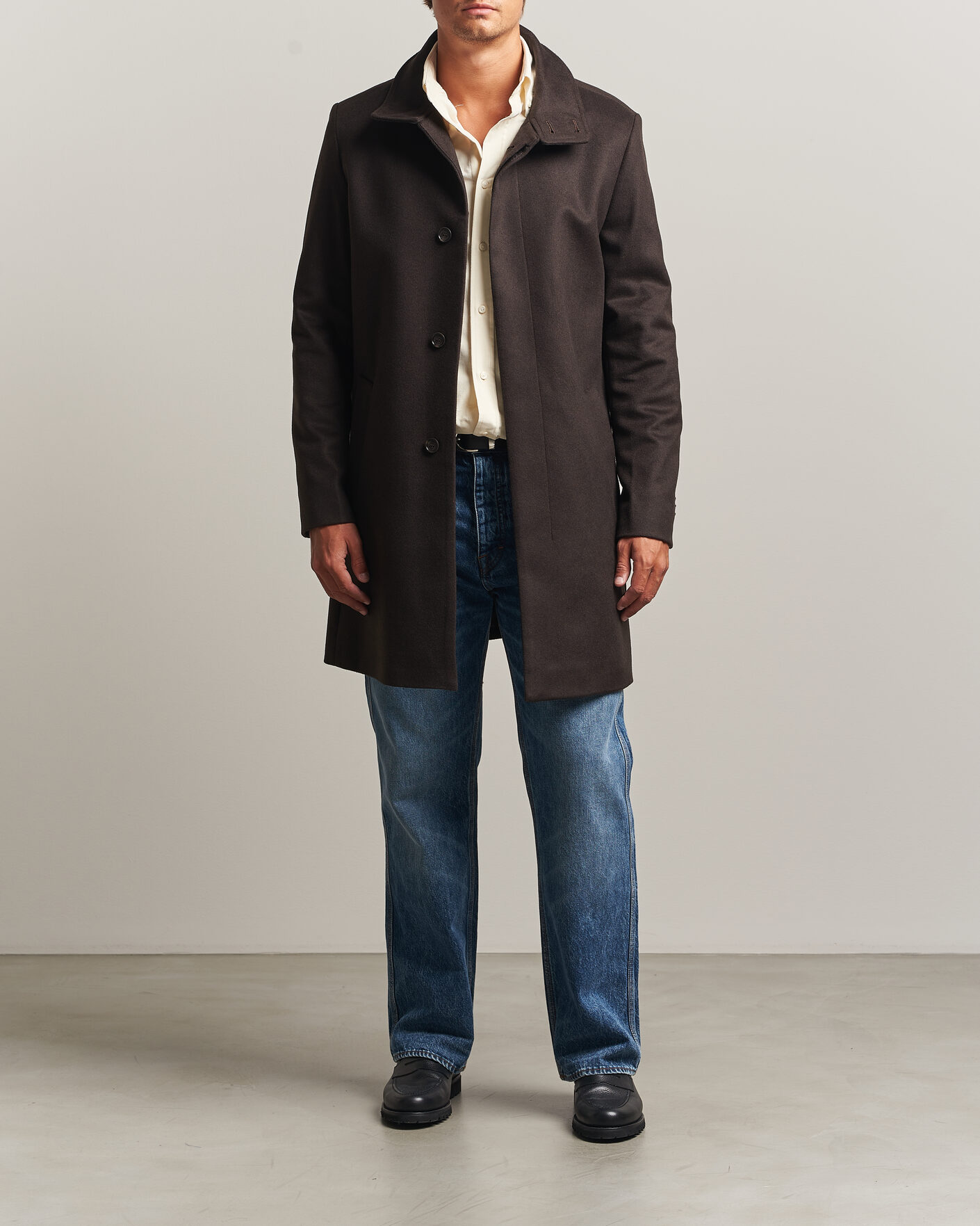 Mies | Takit | Tiger of Sweden | Aleric Wool/Cashmere Coat Espresso