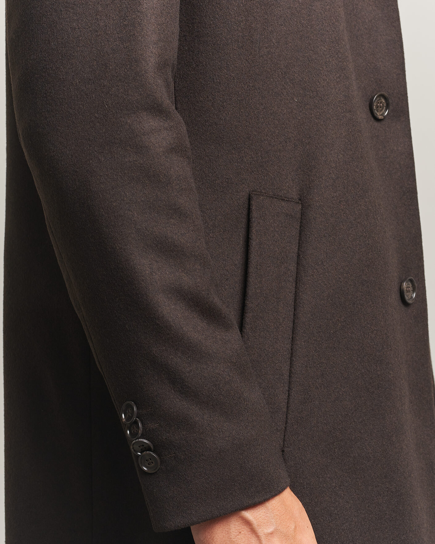 Mies | Takit | Tiger of Sweden | Aleric Wool/Cashmere Coat Espresso