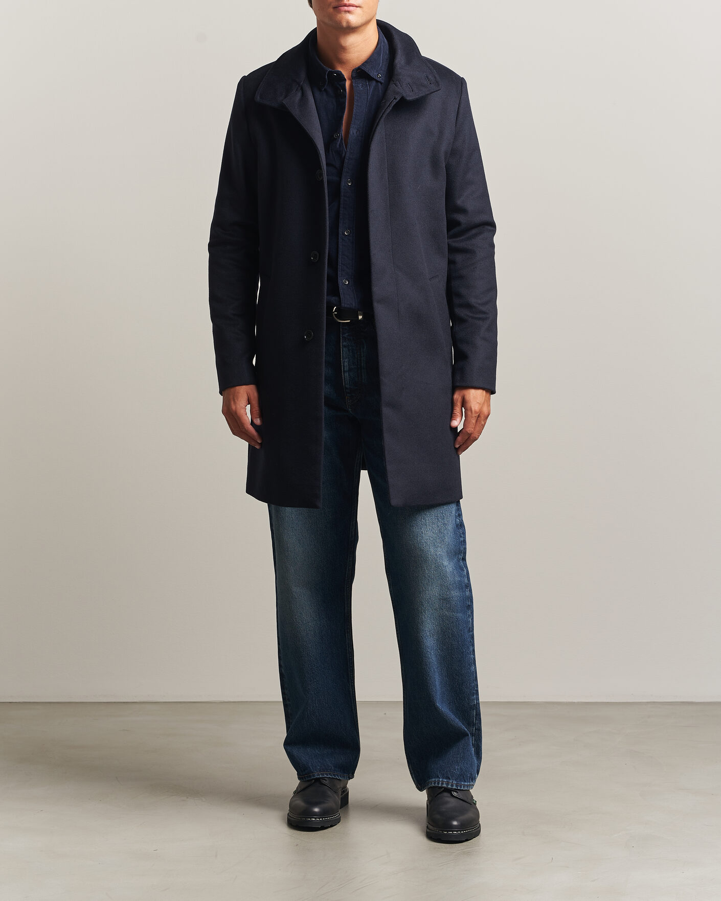 Mies | Takit | Tiger of Sweden | Aleric Wool/Cashmere Coat Light Ink