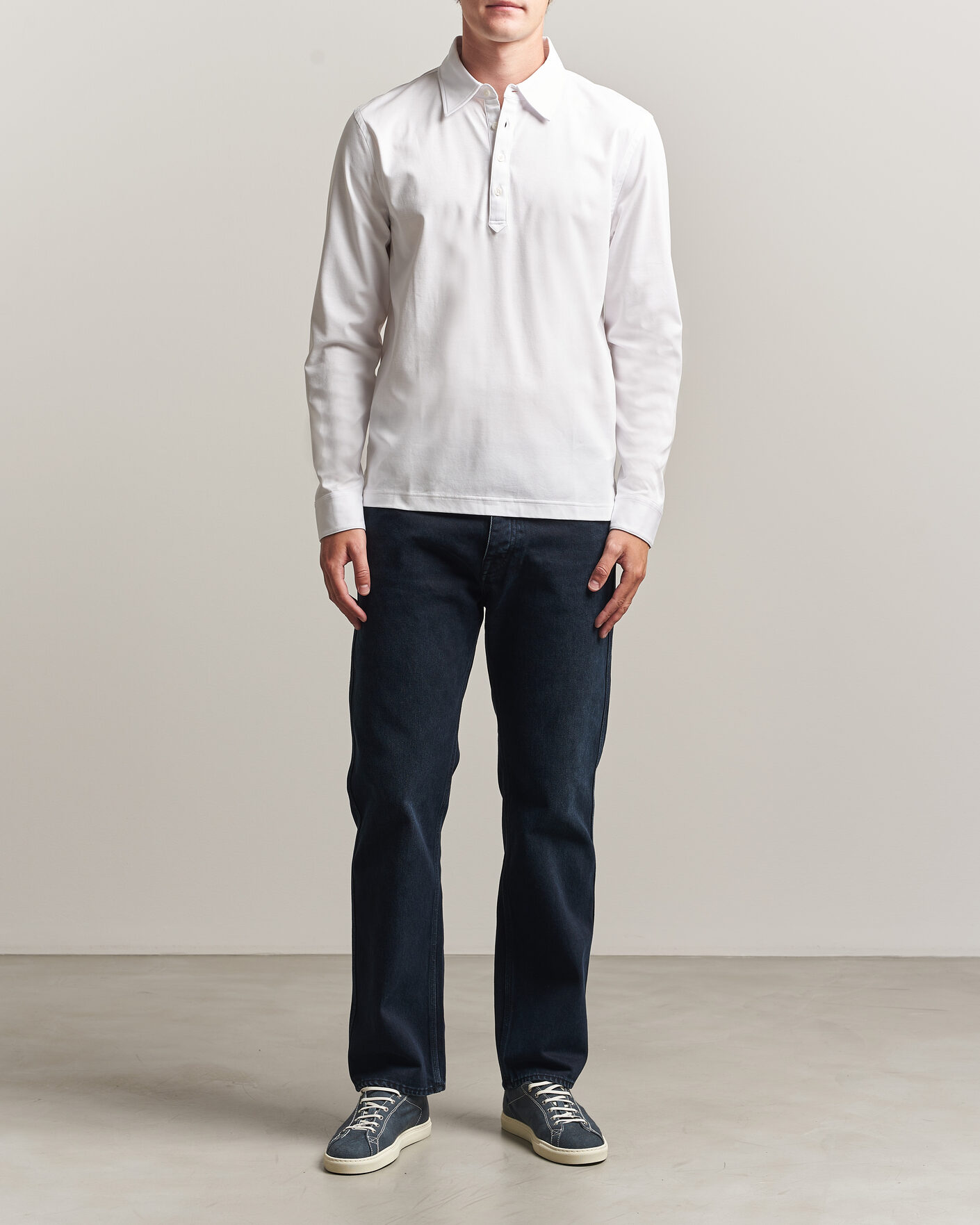 Mies | Pikeet | Tiger of Sweden | Tanner Mercerized Cotton Polo Pure White