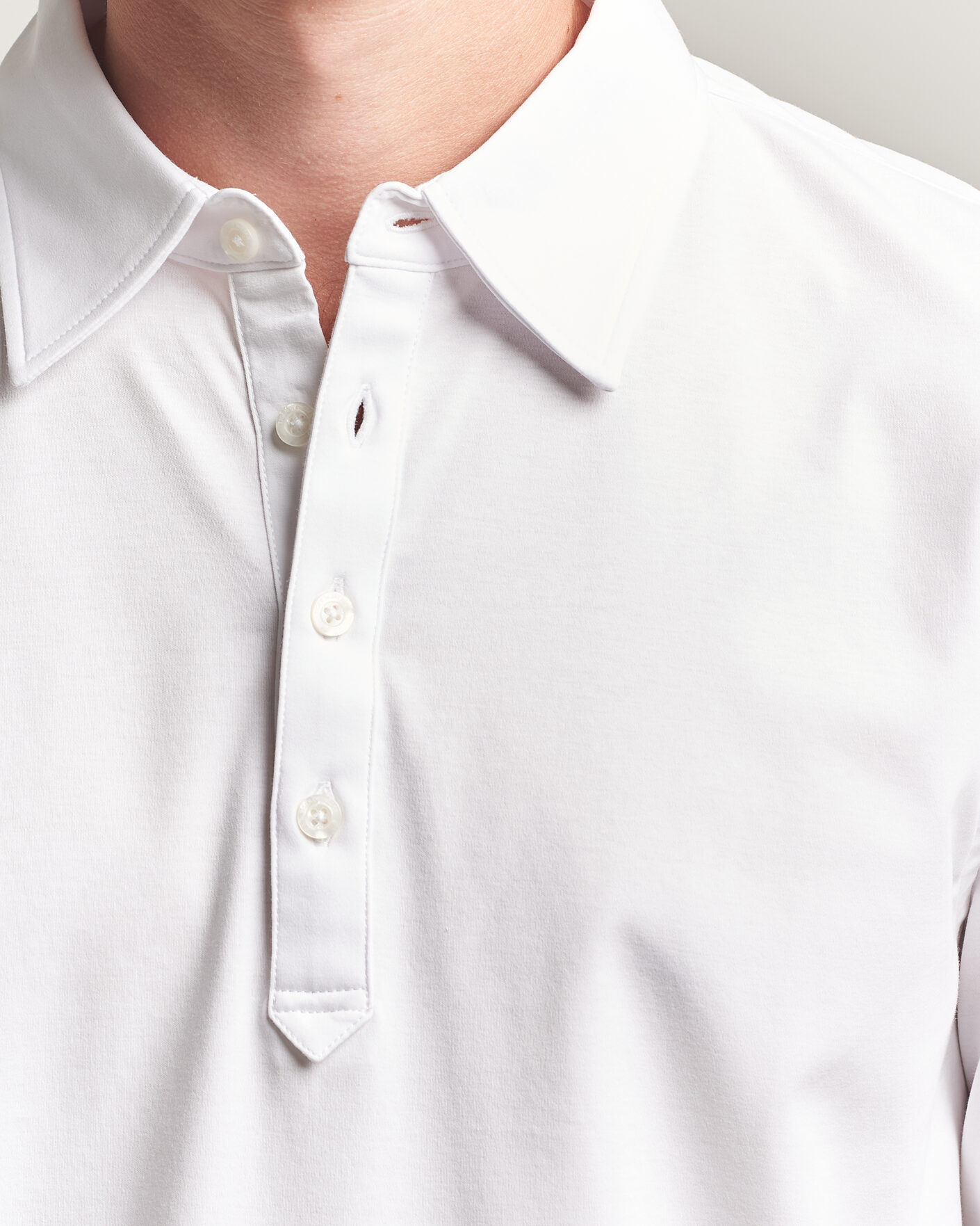 Mies | Pikeet | Tiger of Sweden | Tanner Mercerized Cotton Polo Pure White