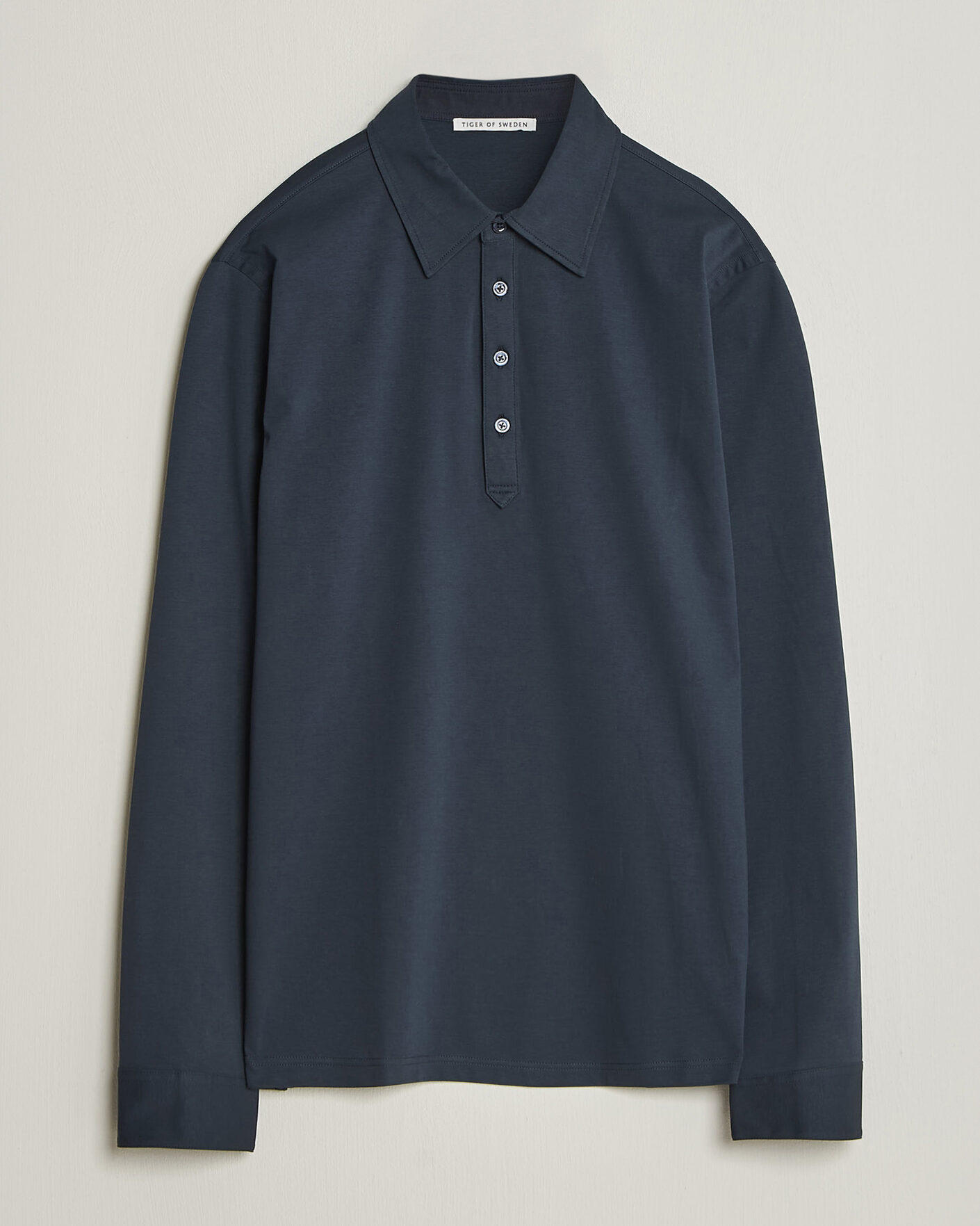 Mies | Pikeet | Tiger of Sweden | Tanner Mercerized Cotton Polo Light Ink