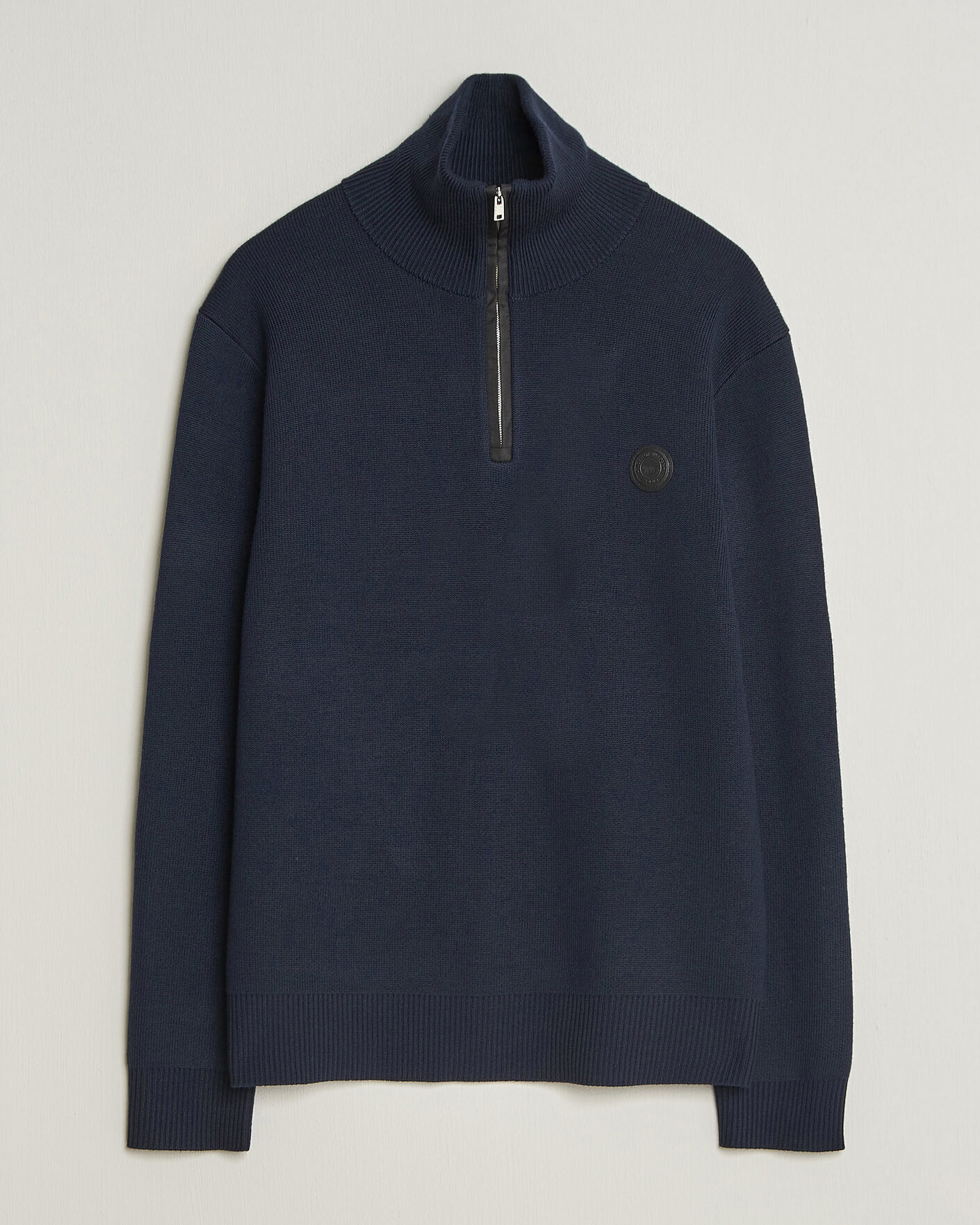 Mies | Puserot | Tiger of Sweden | Hamish Wool Heavy Knitted Half Zip Night Grape