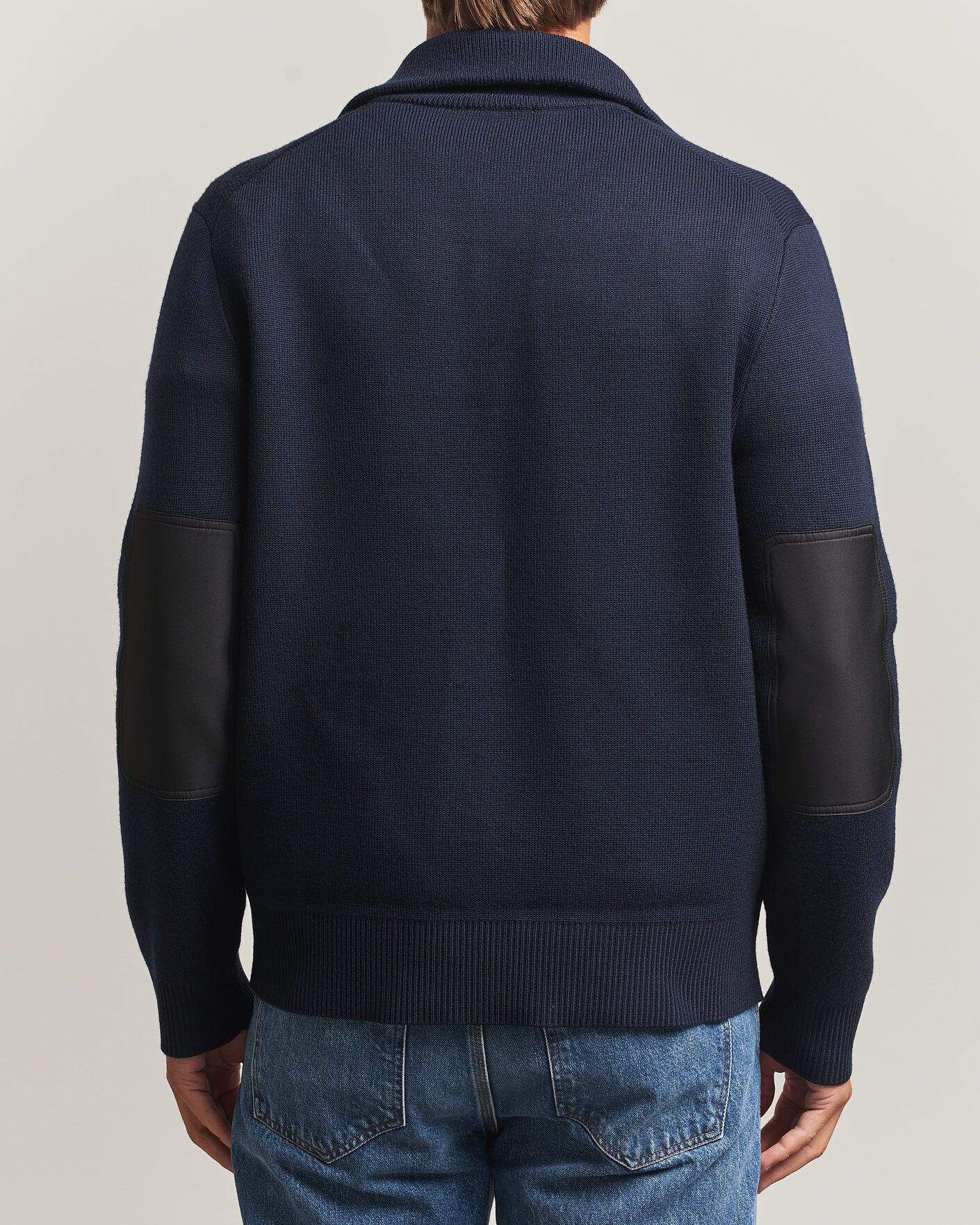 Mies | Puserot | Tiger of Sweden | Hamish Wool Heavy Knitted Half Zip Night Grape