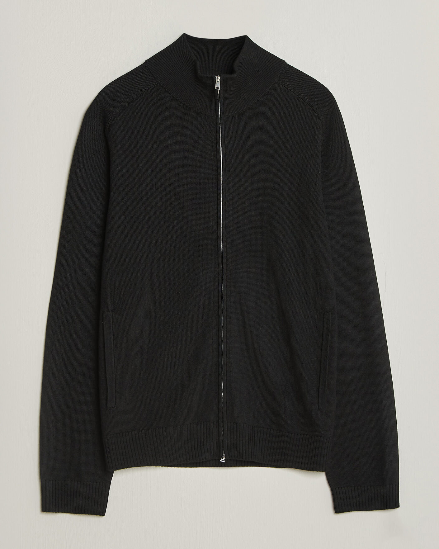 Mies | Puserot | Tiger of Sweden | Cassian Wool Full Zip Black