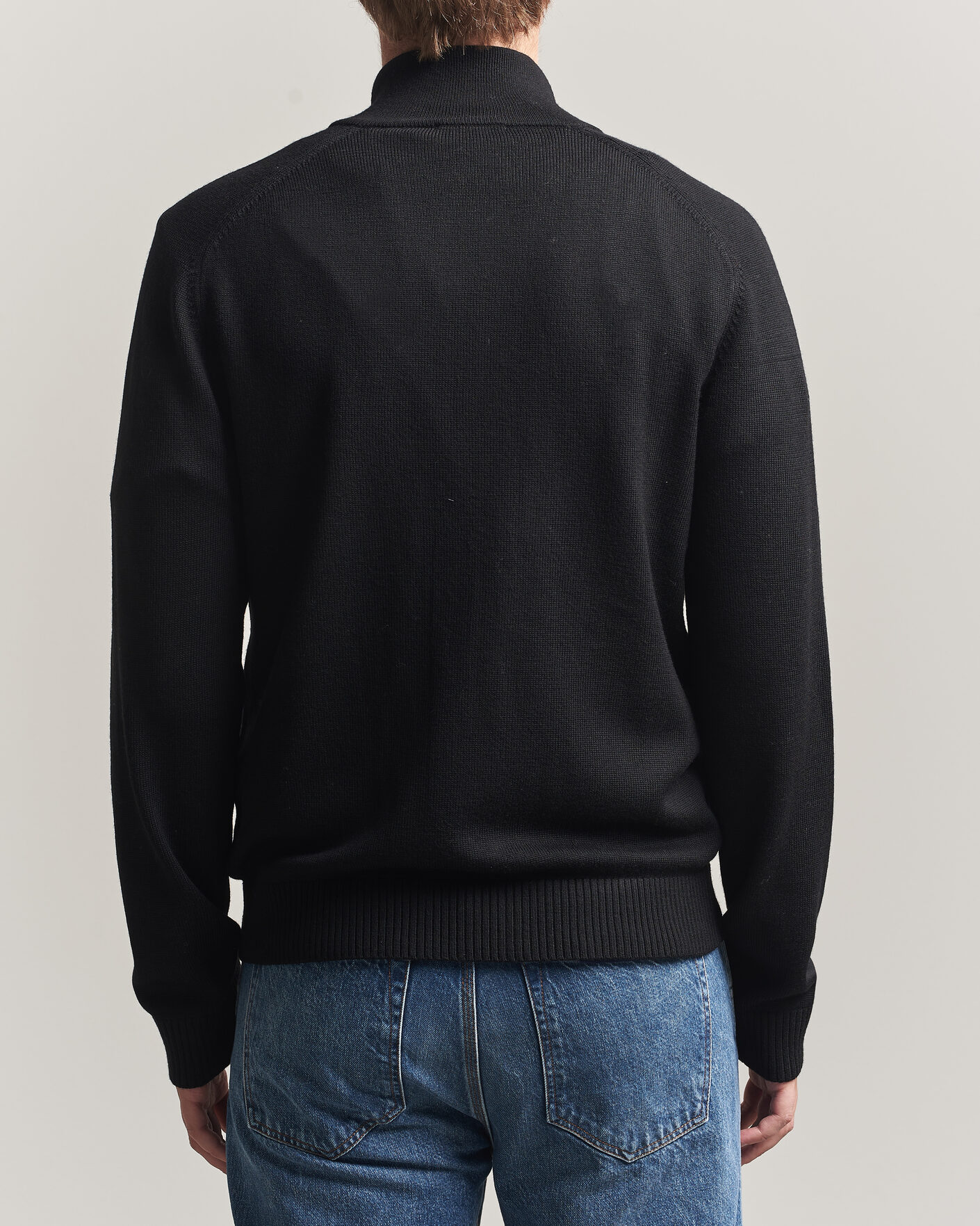 Mies | Puserot | Tiger of Sweden | Cassian Wool Full Zip Black