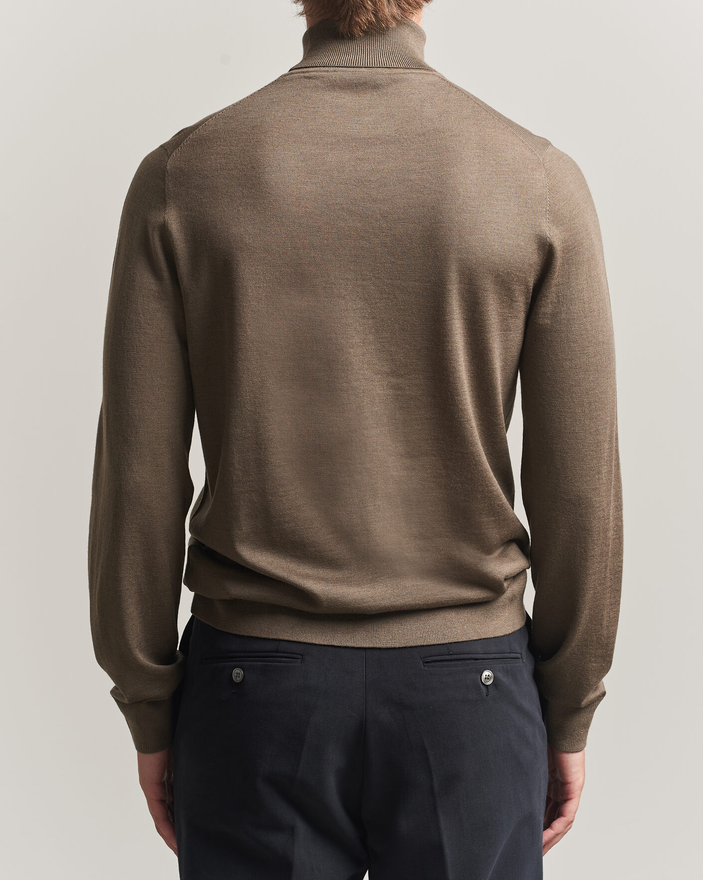 Mies | Puserot | Tiger of Sweden | Nevile Extra Fine Merino Polo Aged Timber