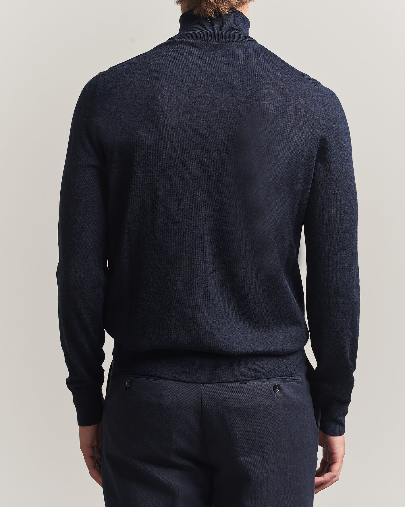 Mies | Puserot | Tiger of Sweden | Nevile Extra Fine Merino Polo Light Ink