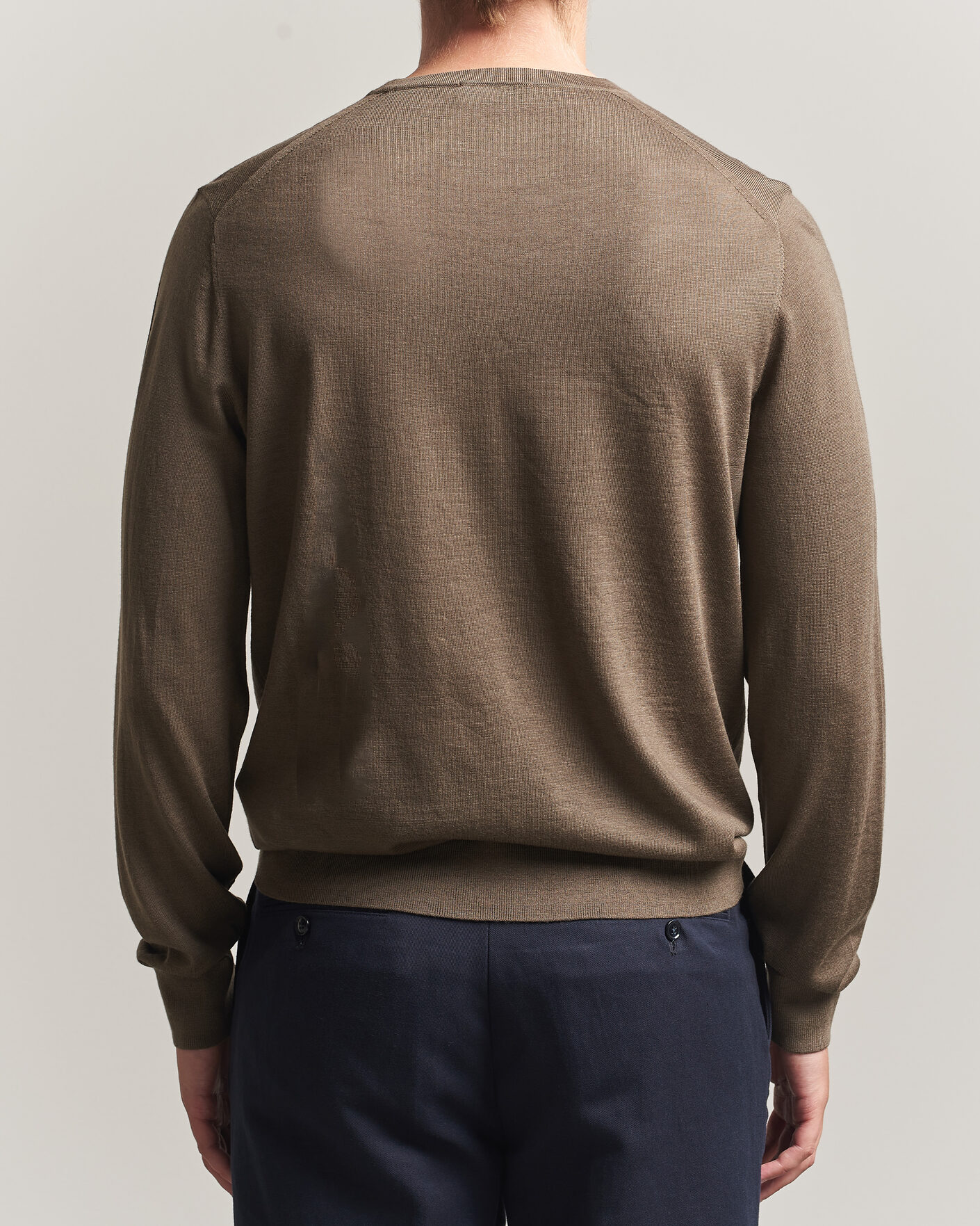 Mies | Puserot | Tiger of Sweden | Connor Extra Fine Merino Crew Neck Pullover Aged Timber