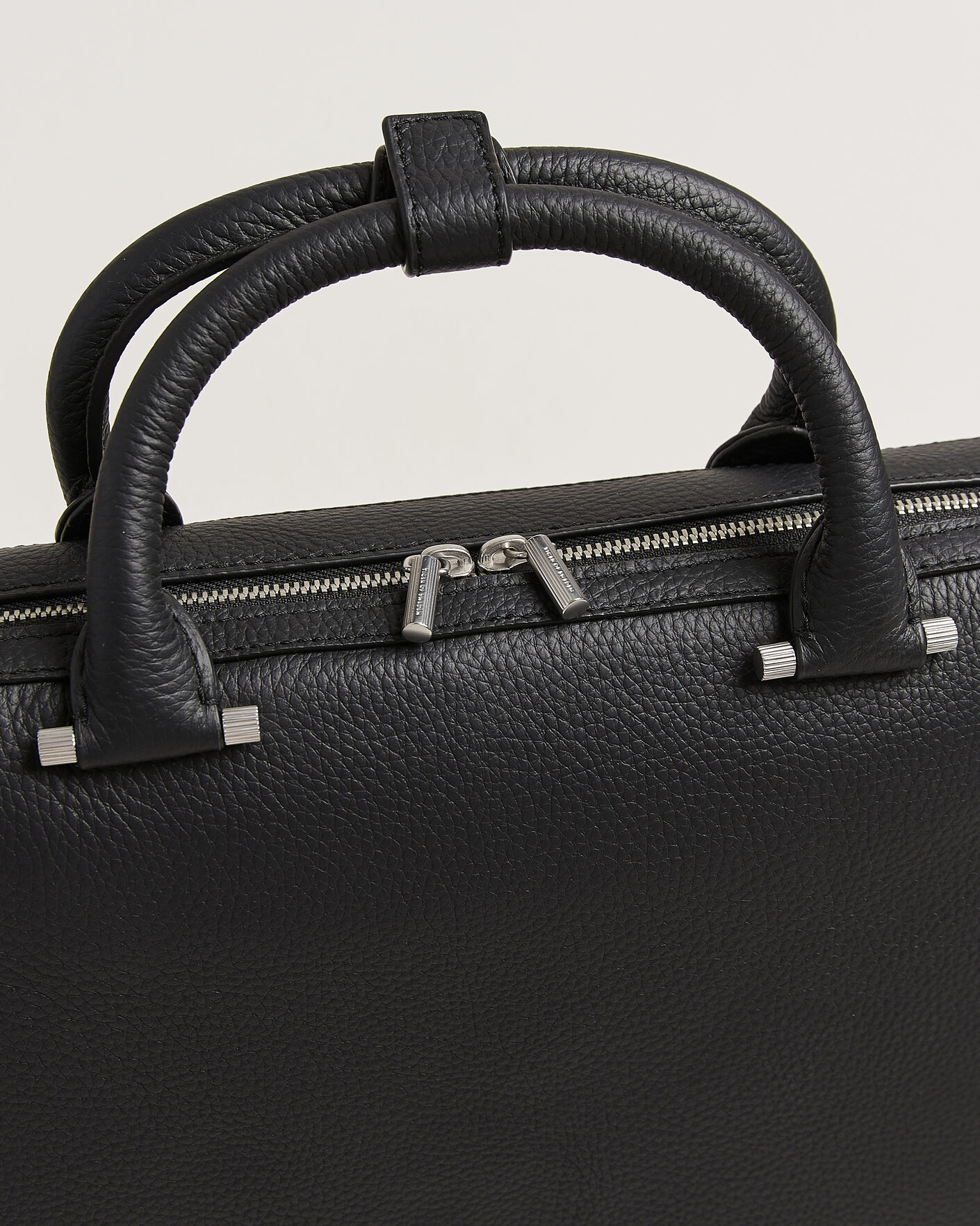 Mies | Laukut | Tiger of Sweden | Valise Grained Leather Briefcase Black