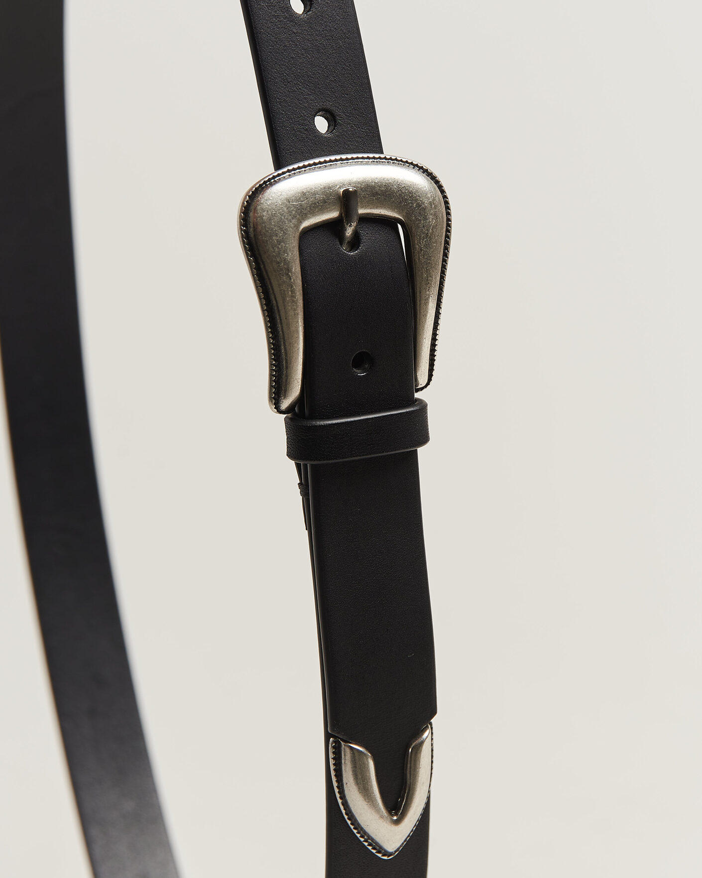 Mies | Vyöt | Tiger of Sweden | Ecus Leather Western Belt Black