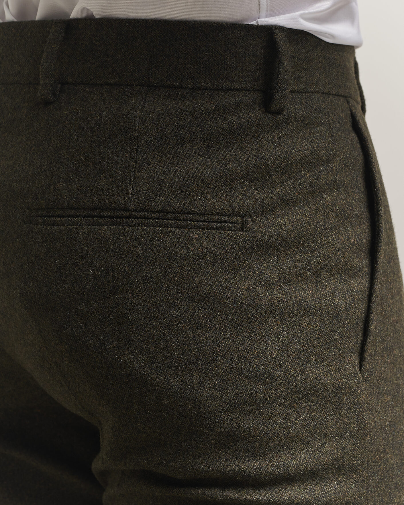Mies | Housut | Tiger of Sweden | Tenuta Wool Flannel Suit Trousers Muted Canopy
