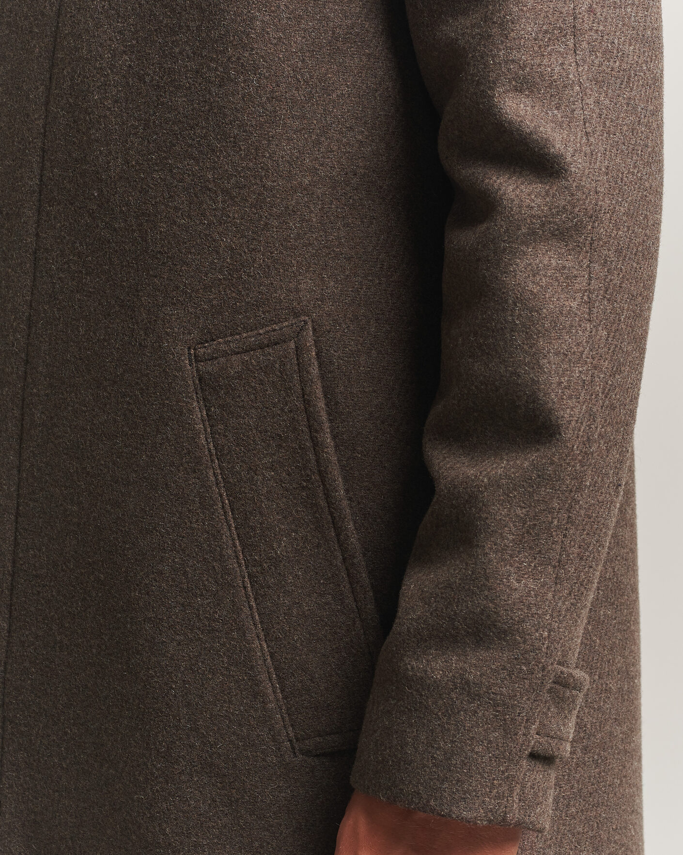 Mies | Takit | Tiger of Sweden | Carlton Wool Coat Dusty Brown