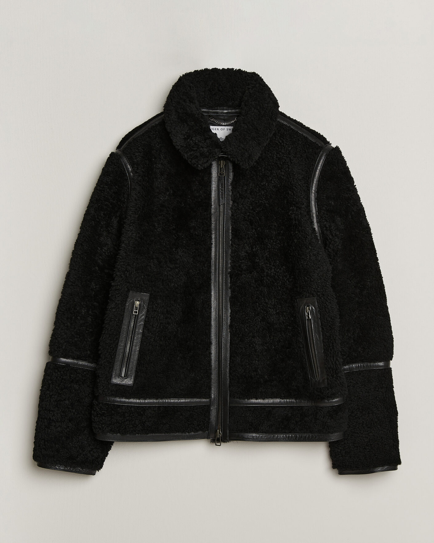 Mies | Takit | Tiger of Sweden | Viggo Shearling Jacket Black