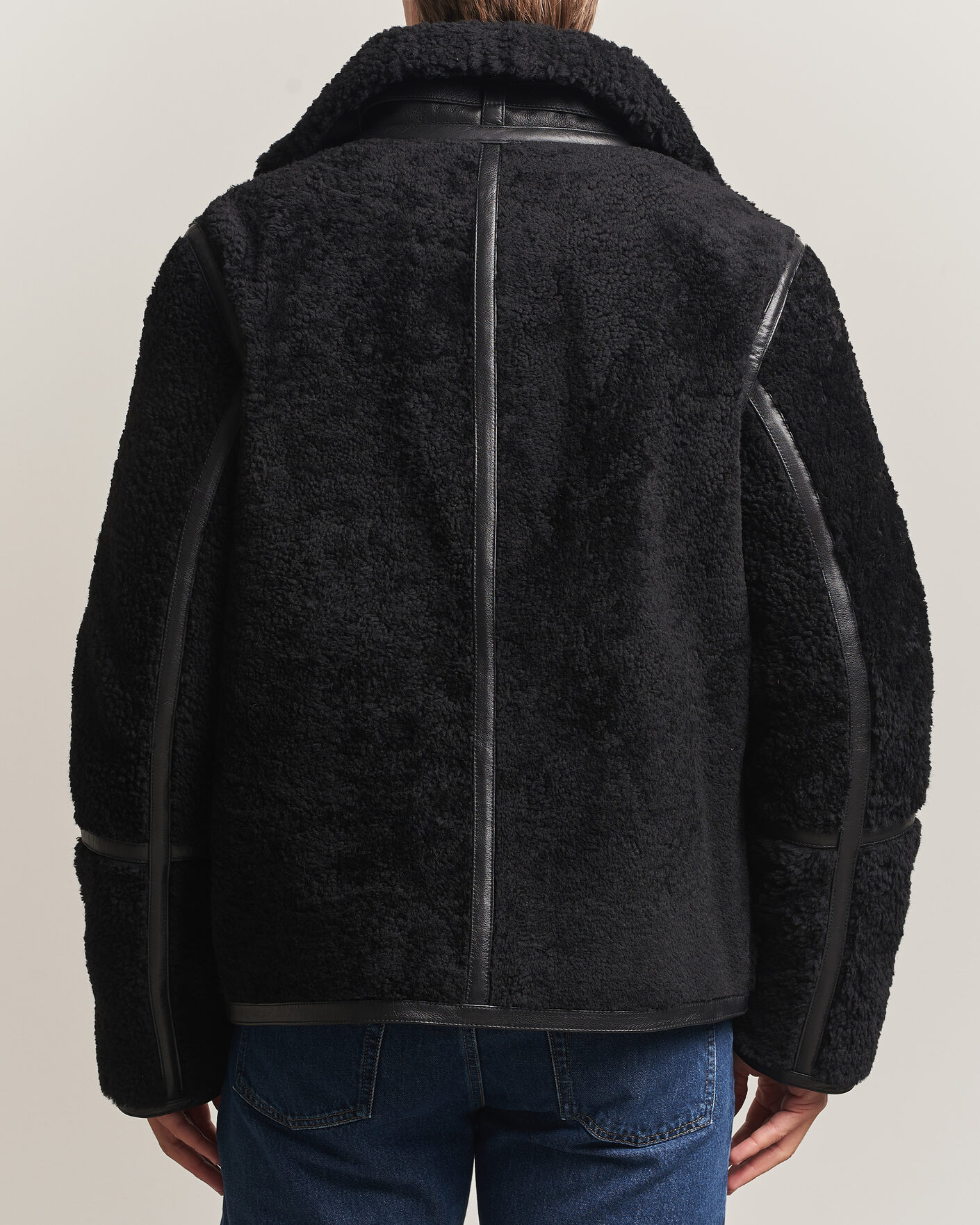 Mies | Takit | Tiger of Sweden | Viggo Shearling Jacket Black