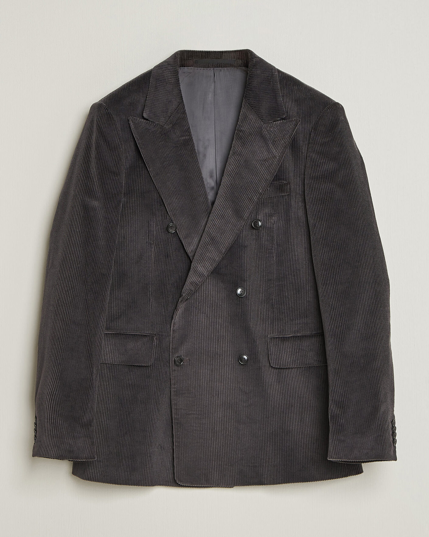 Mies | Pikkutakit | Tiger of Sweden | 1903 Corduroy Double Breasted Blazer Phantom