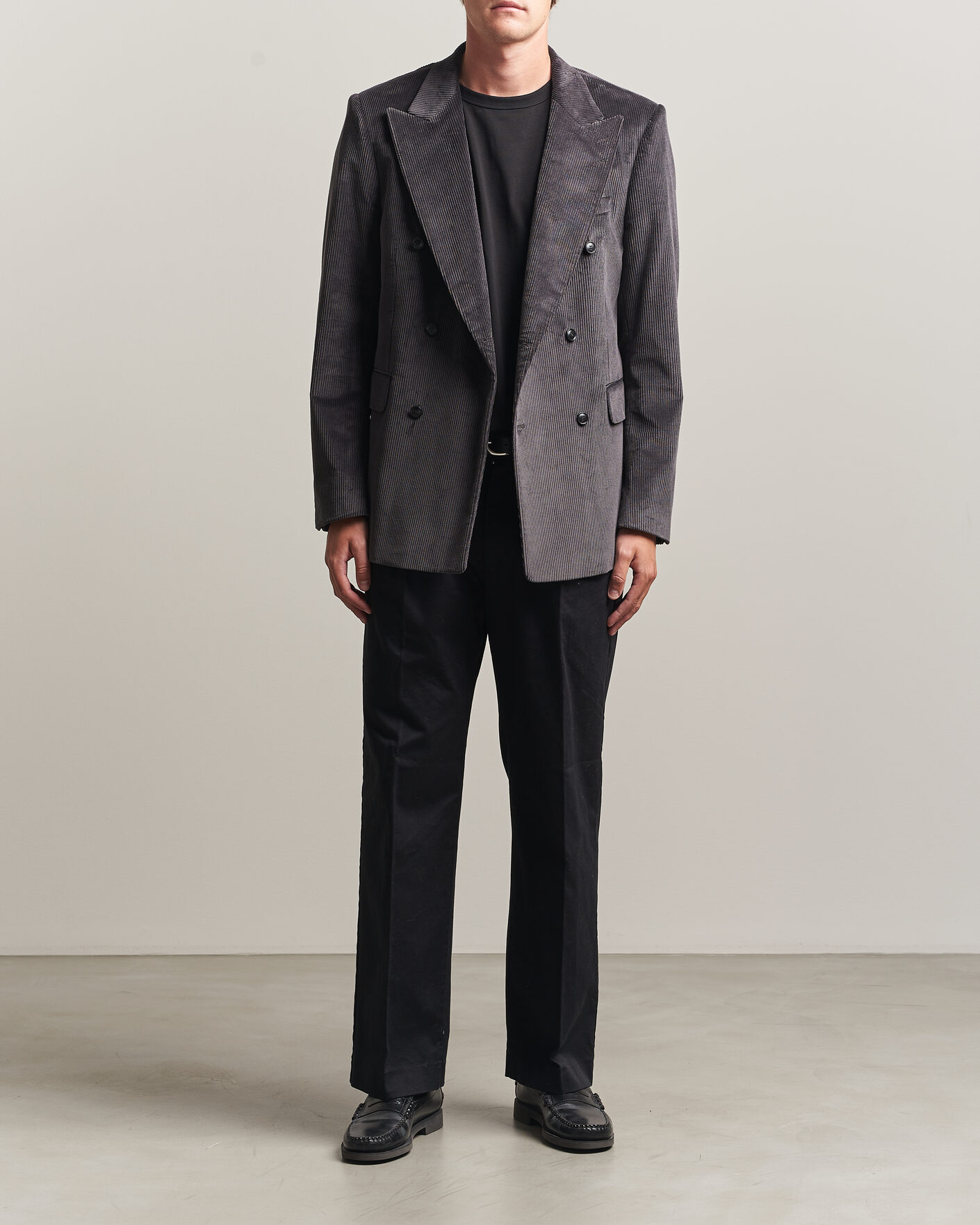Mies | Pikkutakit | Tiger of Sweden | 1903 Corduroy Double Breasted Blazer Phantom