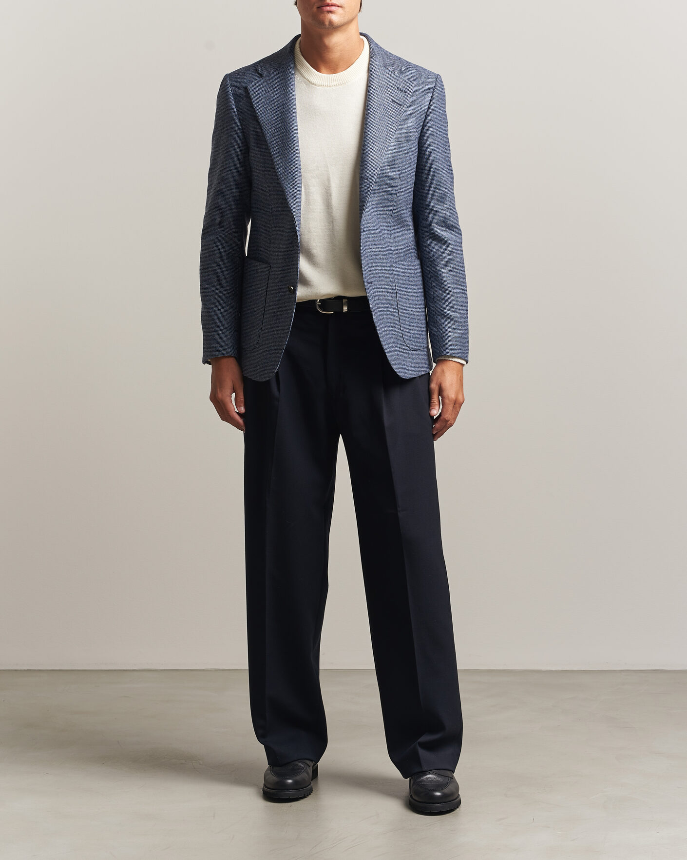 Mies | Pikkutakit | Tiger of Sweden | Easer Wool Pepita Blazer Iron Haze