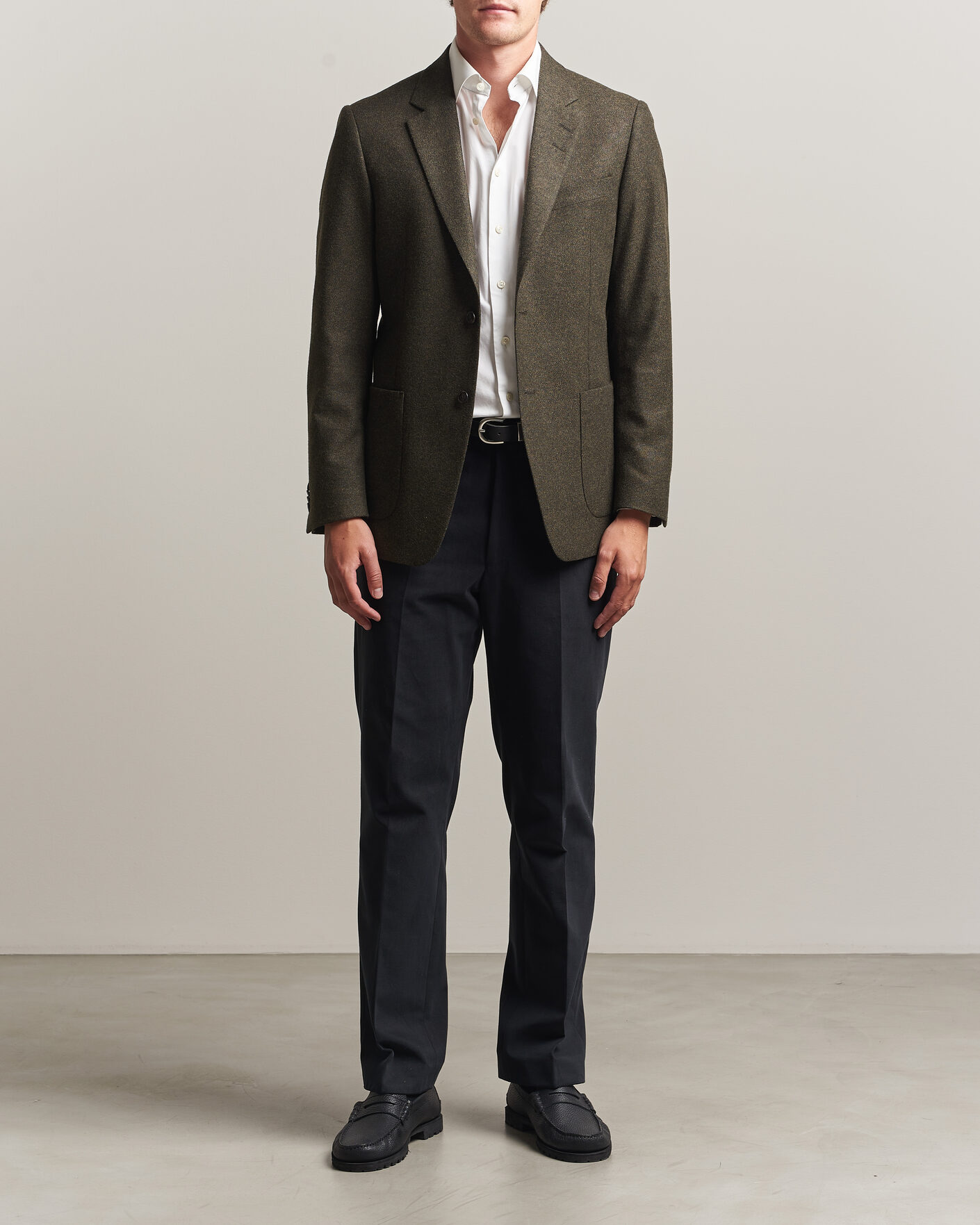 Mies | Pikkutakit | Tiger of Sweden | Justin Wool Flannel Suit Blazer Muted Canopy