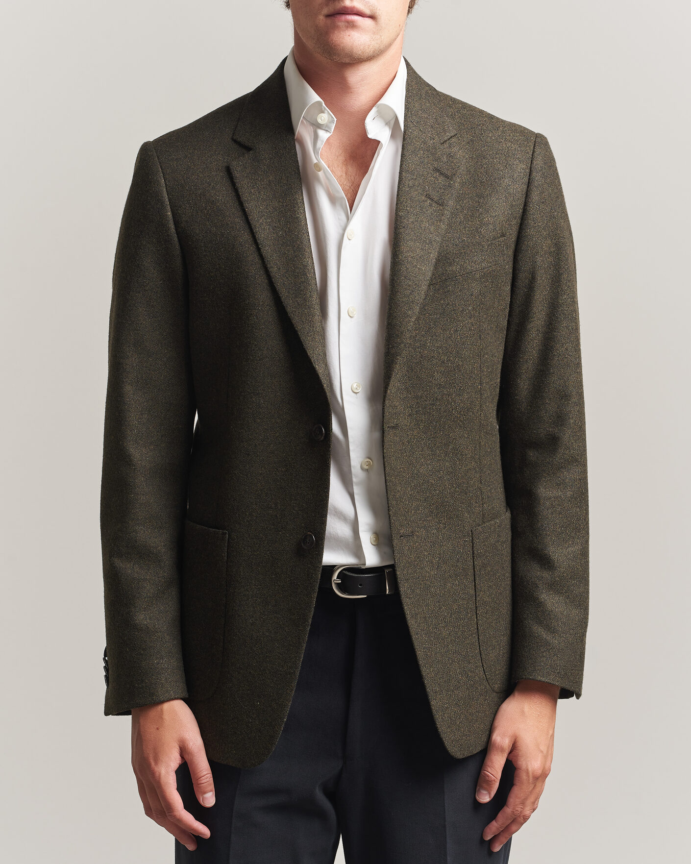 Mies | Pikkutakit | Tiger of Sweden | Justin Wool Flannel Suit Blazer Muted Canopy