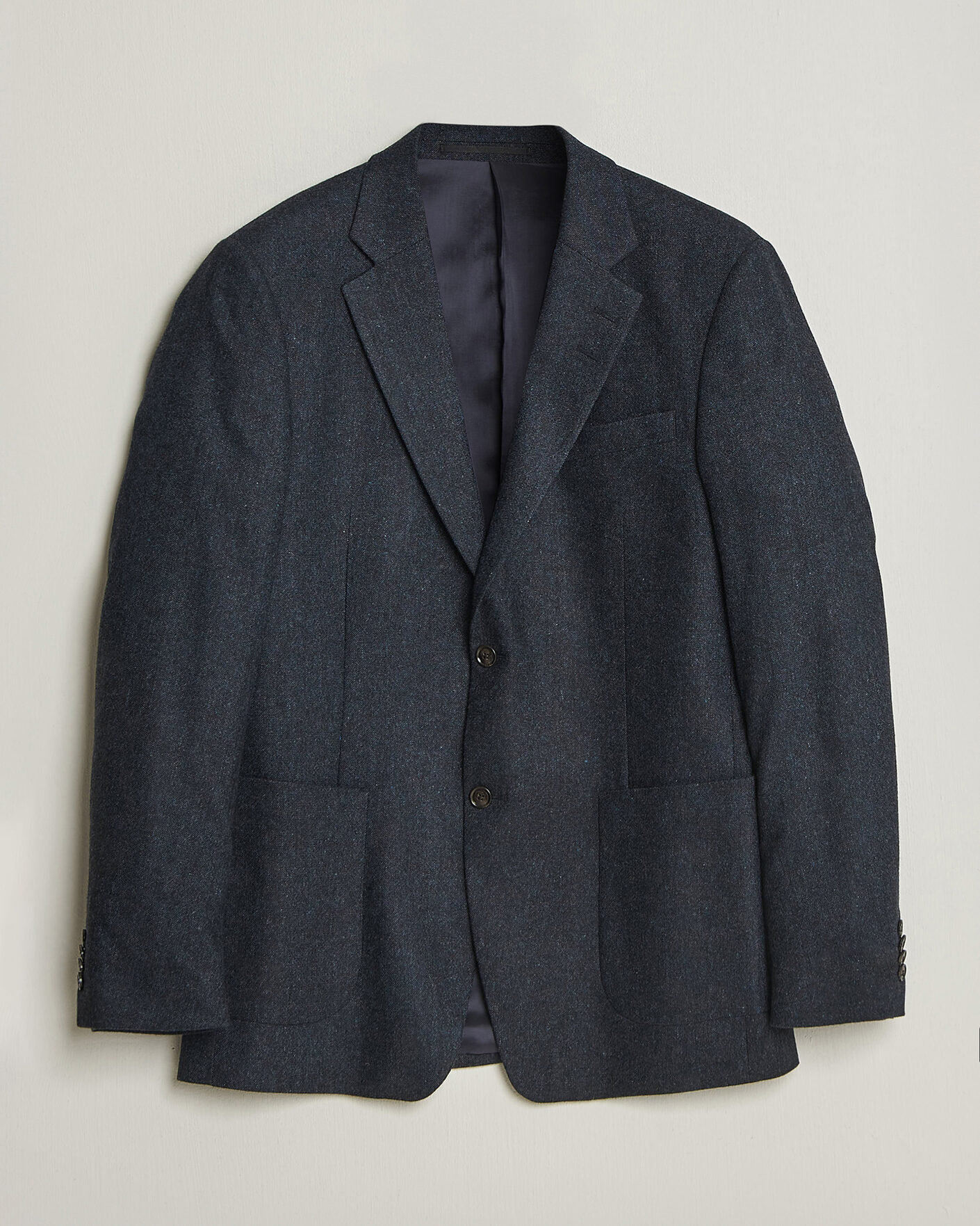 Mies | Pikkutakit | Tiger of Sweden | Justin Wool Flannel Suit Blazer Midnight Blue