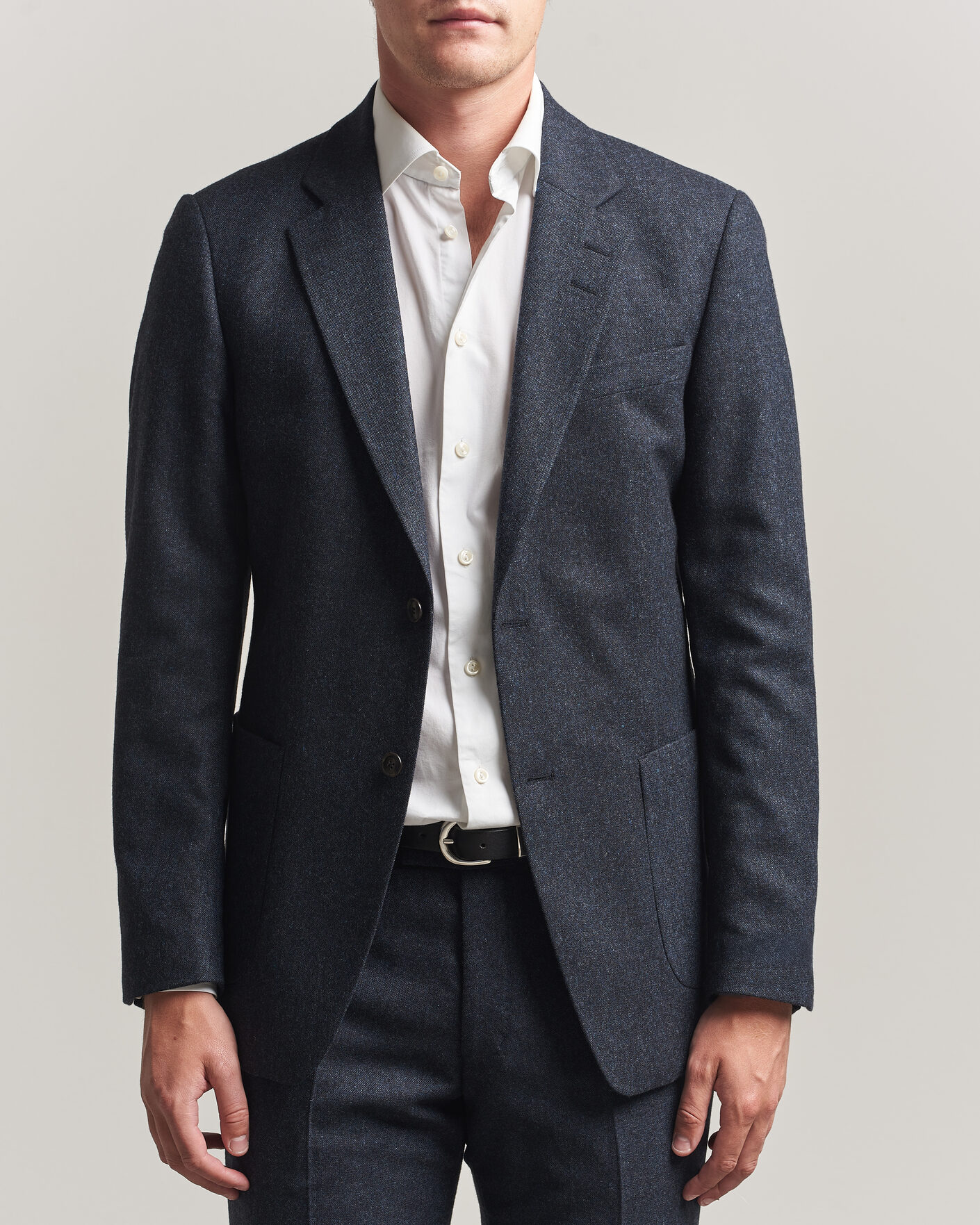 Mies | Pikkutakit | Tiger of Sweden | Justin Wool Flannel Suit Blazer Midnight Blue