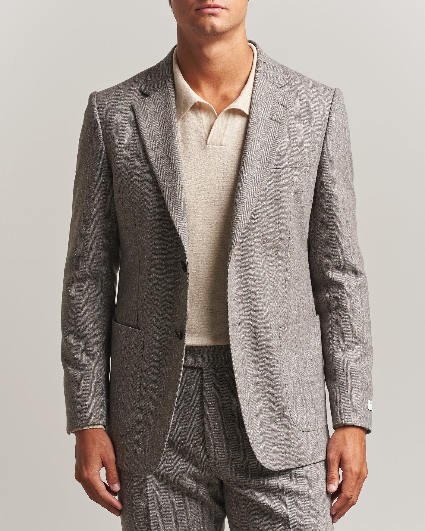 Mies | Pikkutakit | Tiger of Sweden | Justin Wool Donegal Suit Blazer Dark Stone