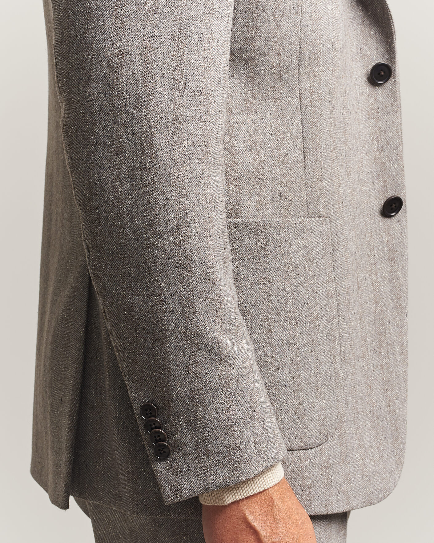 Mies | Pikkutakit | Tiger of Sweden | Justin Wool Donegal Suit Blazer Dark Stone