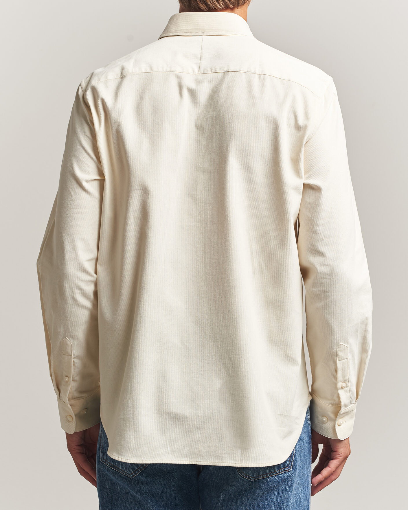 Mies | Kauluspaidat | Tiger of Sweden | Bjorn Corduroy Shirt Cream White