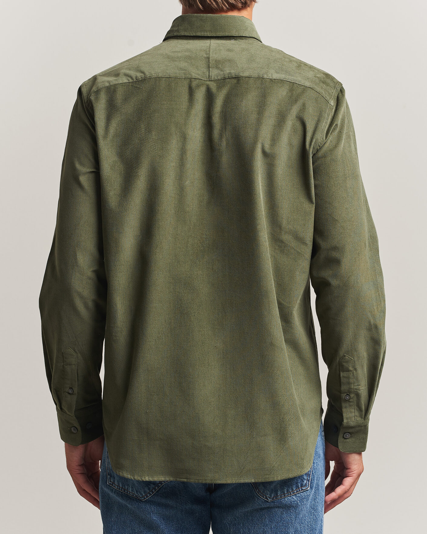 Mies | Kauluspaidat | Tiger of Sweden | Bjorn Corduroy Shirt City Green