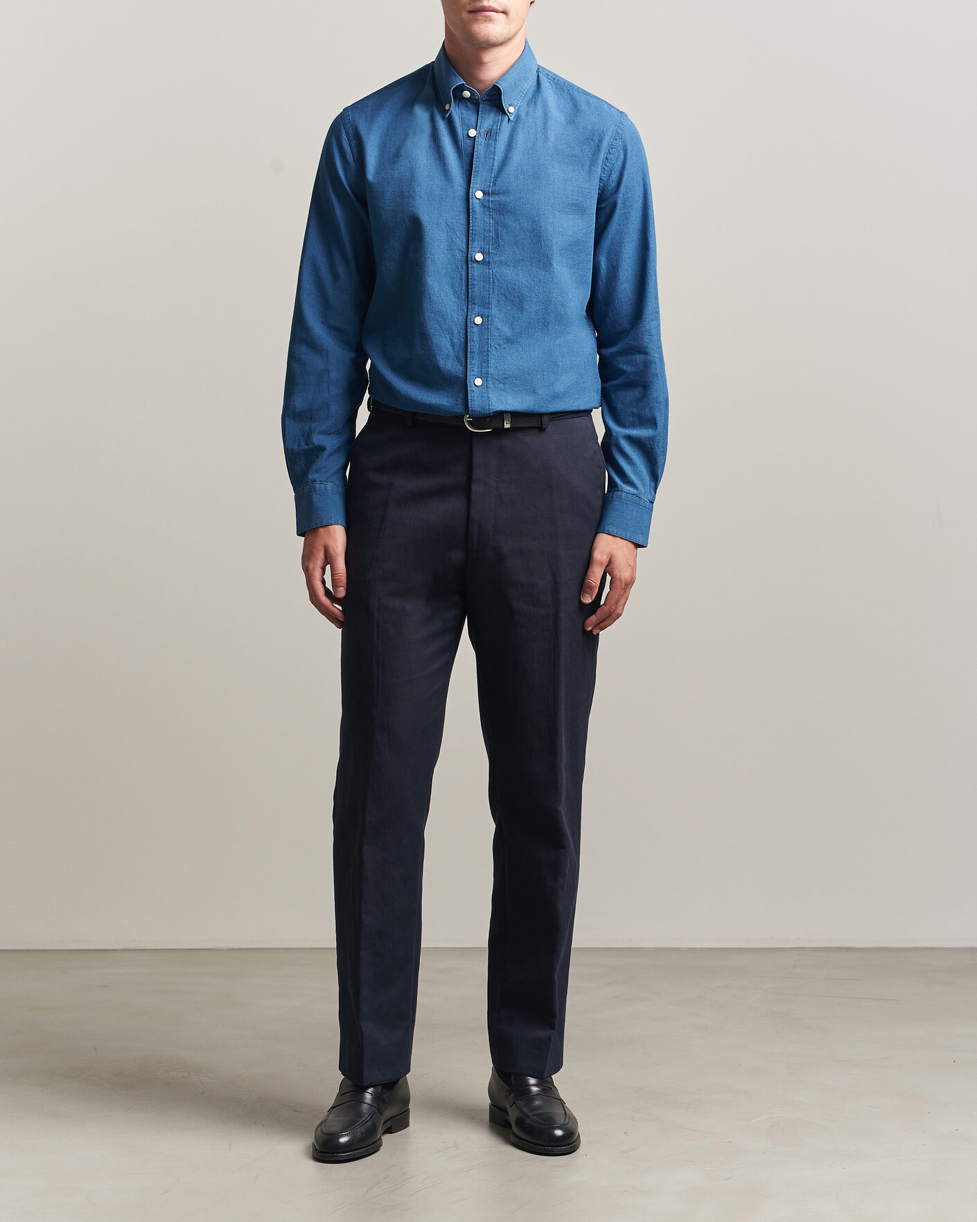 Mies | Kauluspaidat | Tiger of Sweden | Bjorn Denim Shirt Blue