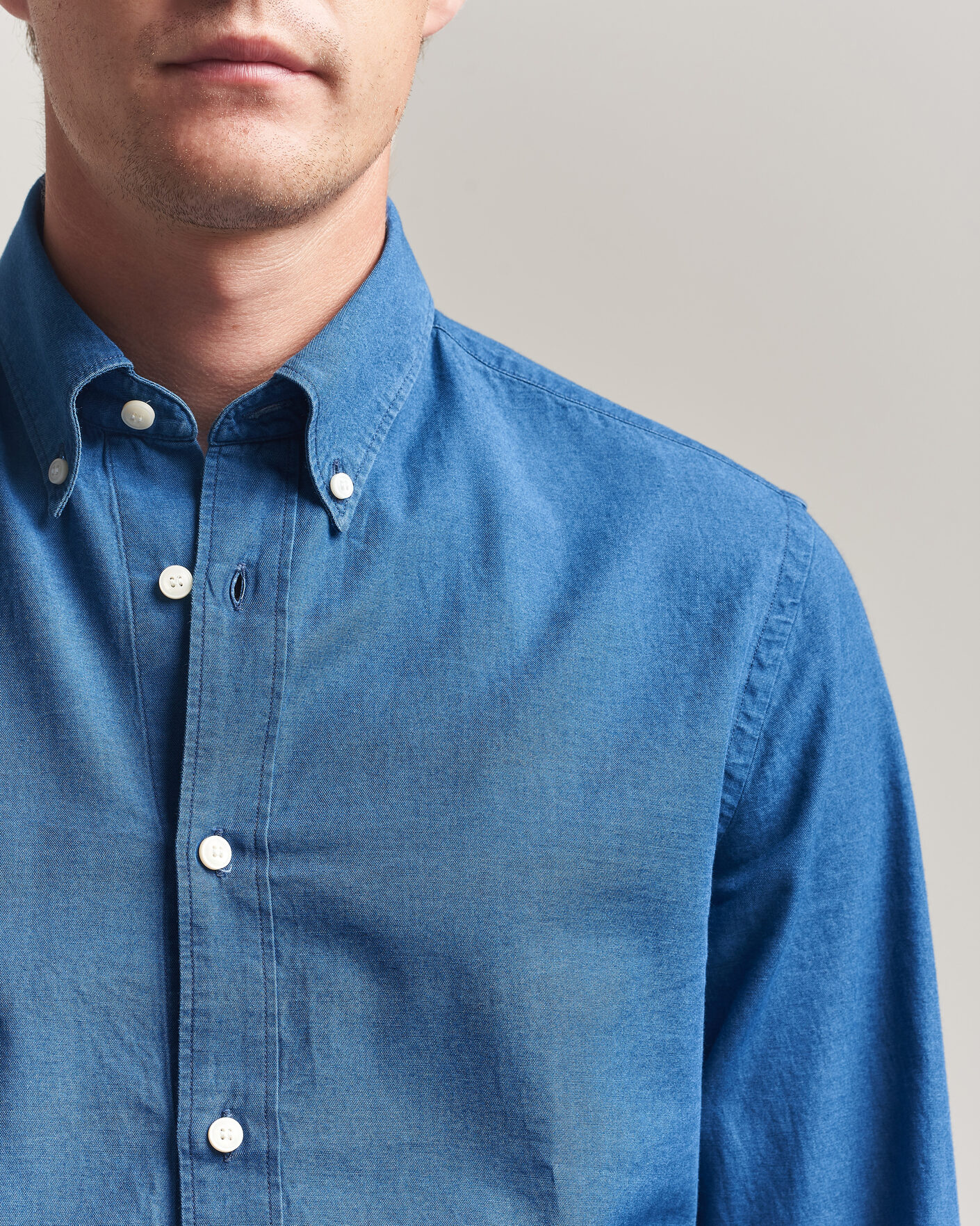 Mies | Kauluspaidat | Tiger of Sweden | Bjorn Denim Shirt Blue