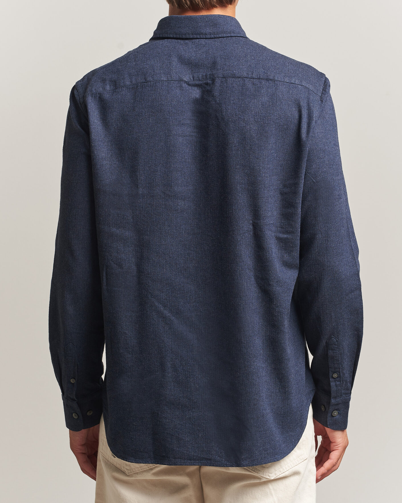 Mies | Kauluspaidat | Tiger of Sweden | Bjorn Brushed Cotton Shirt Steel Blue