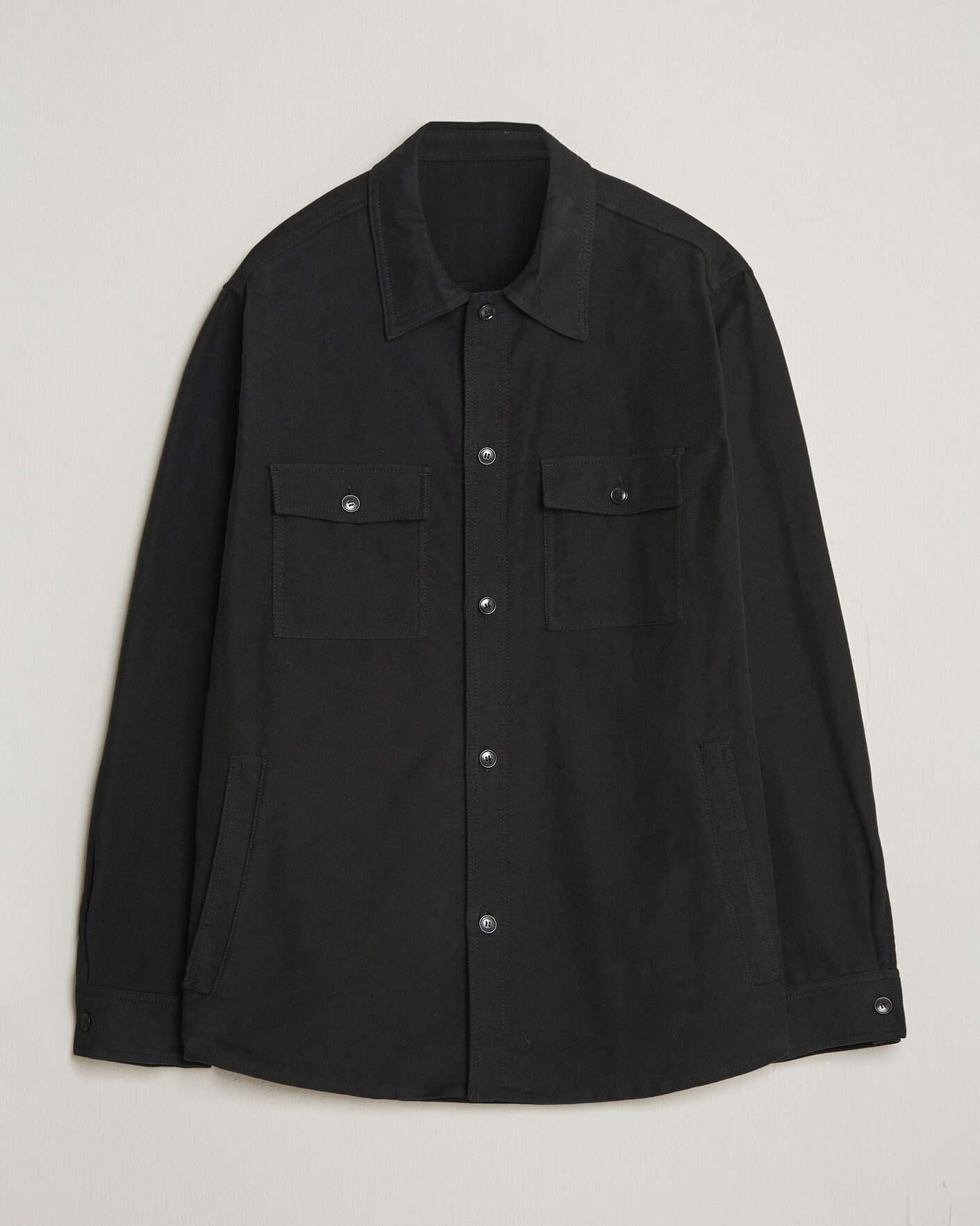 Mies | Kauluspaidat | Tiger of Sweden | Bishop Cotton Overshirt Black