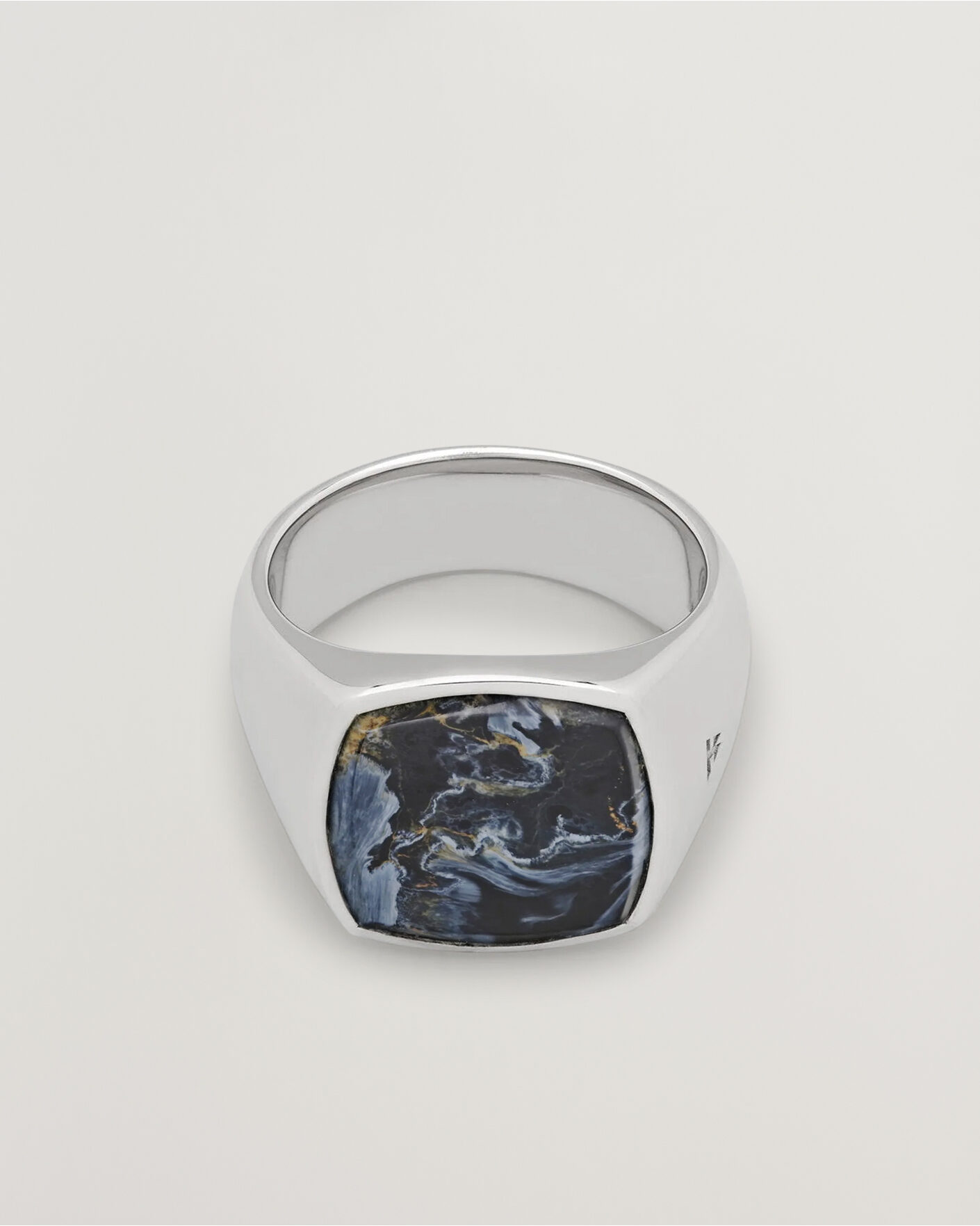 Mies | Korut | Tom Wood | Cushion Pietersite Ring Silver