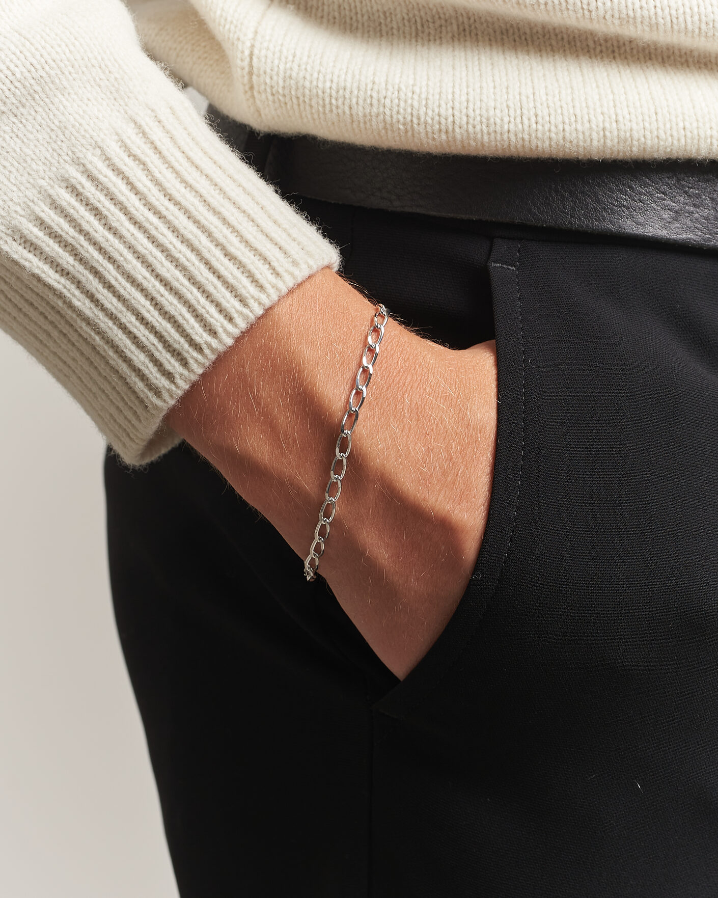 Mies | Korut | Tom Wood | Arlo Medium Bracelet Silver