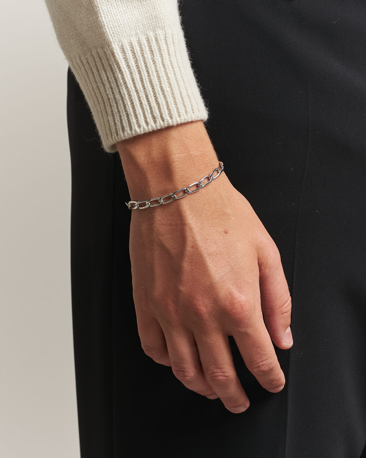 Mies | Korut | Tom Wood | Arlo Large Bracelet Silver