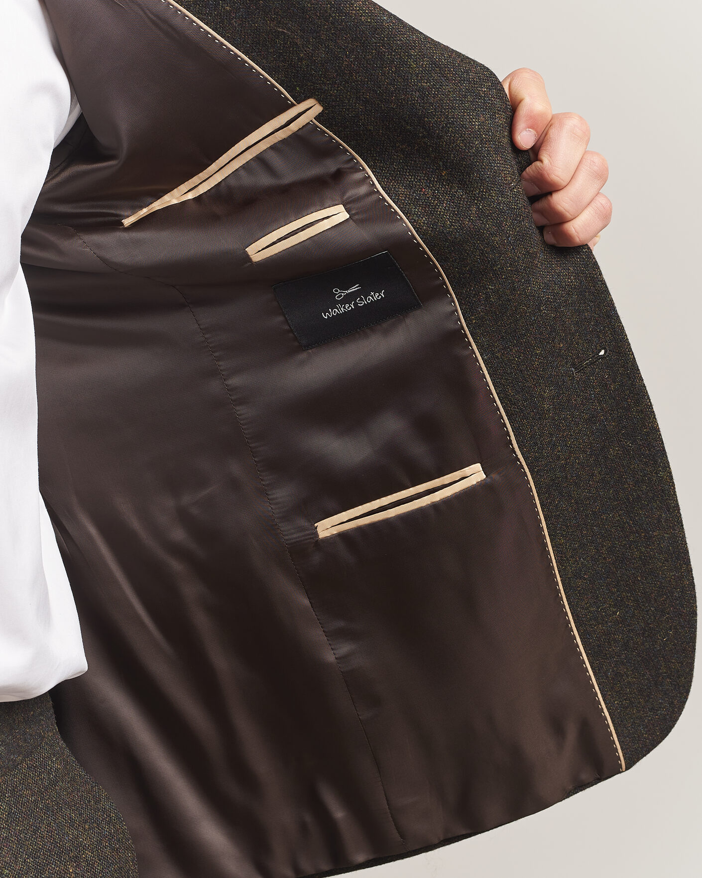 Mies | Pikkutakit | Walker Slater | Edward Shetland Wool Donegal Blazer Brown
