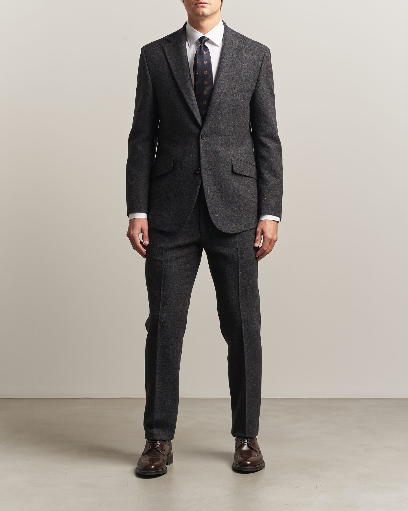 Mies | Pikkutakit | Walker Slater | Edward Shetland Wool Donegal Blazer Navy